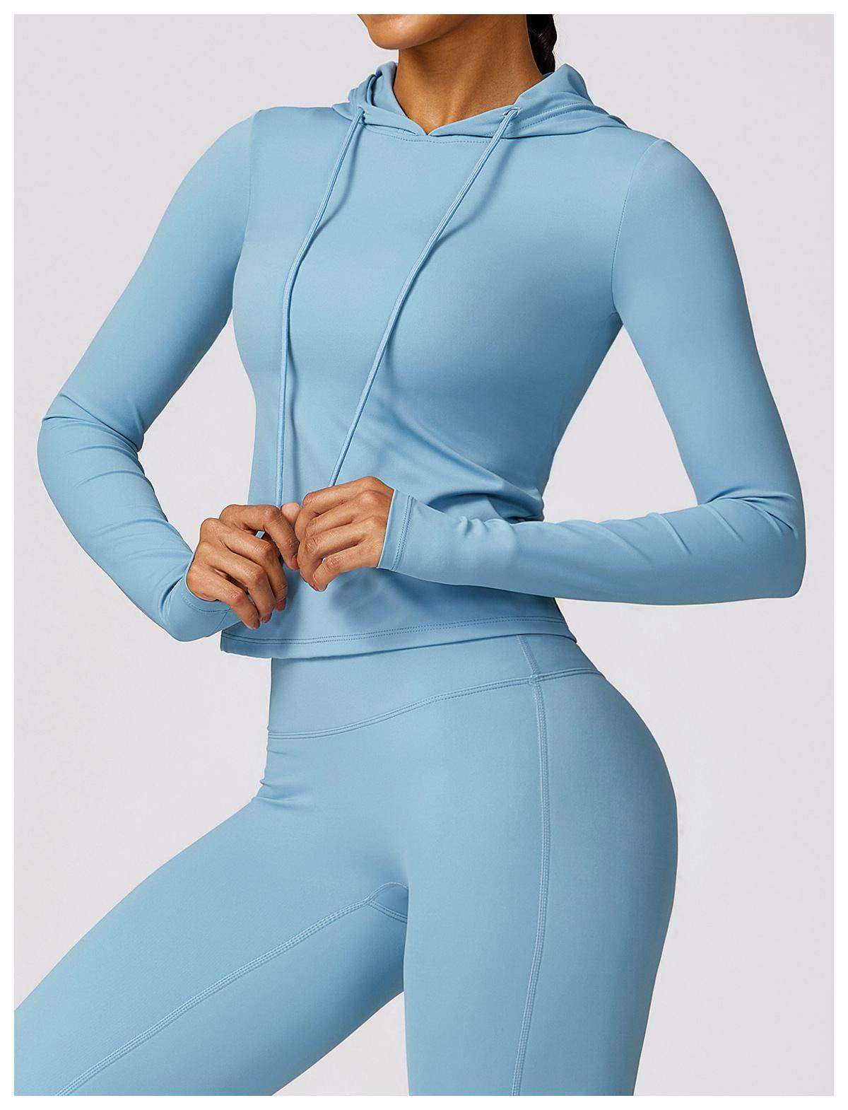 Langärmliges Oberteil mit Kapuze