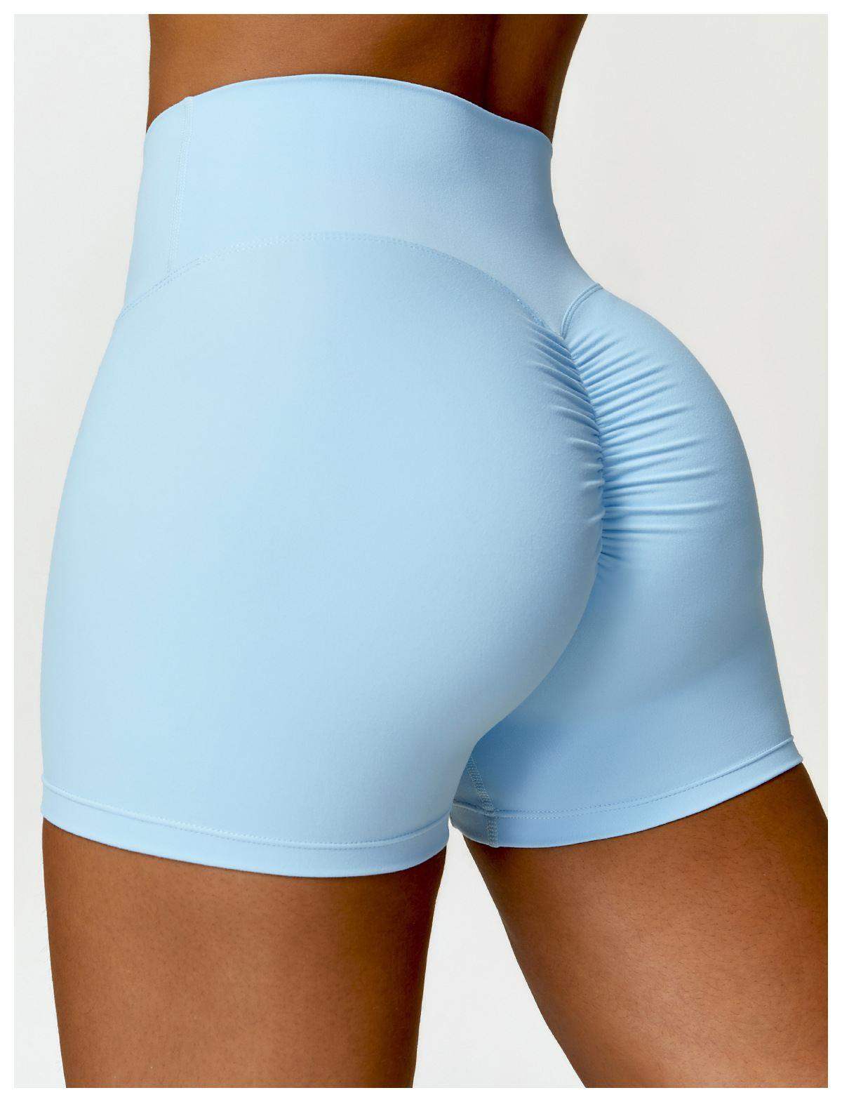 Yoga-Laufshorts mit hoher Taille