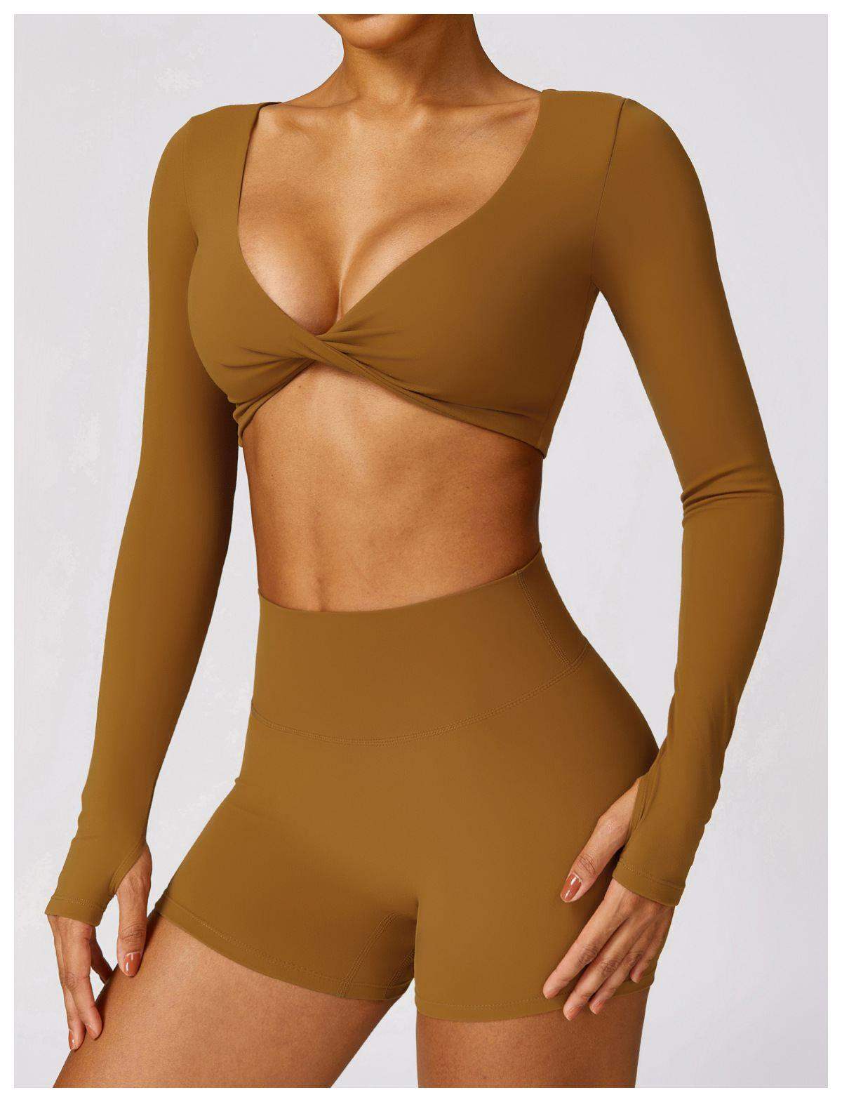 Langärmliges Sporttop