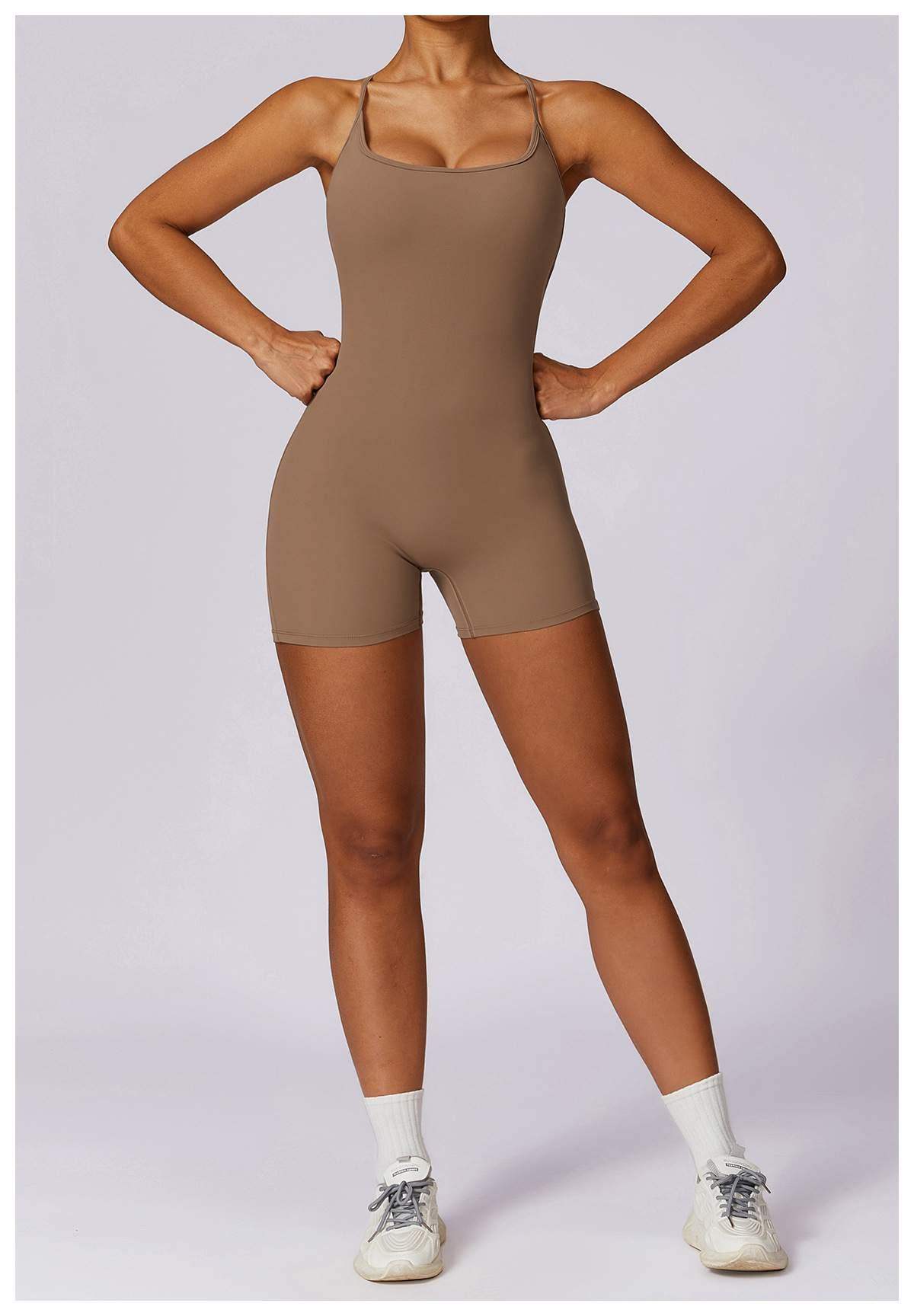 Schnelltrocknender nahtloser Sport-Bodysuit