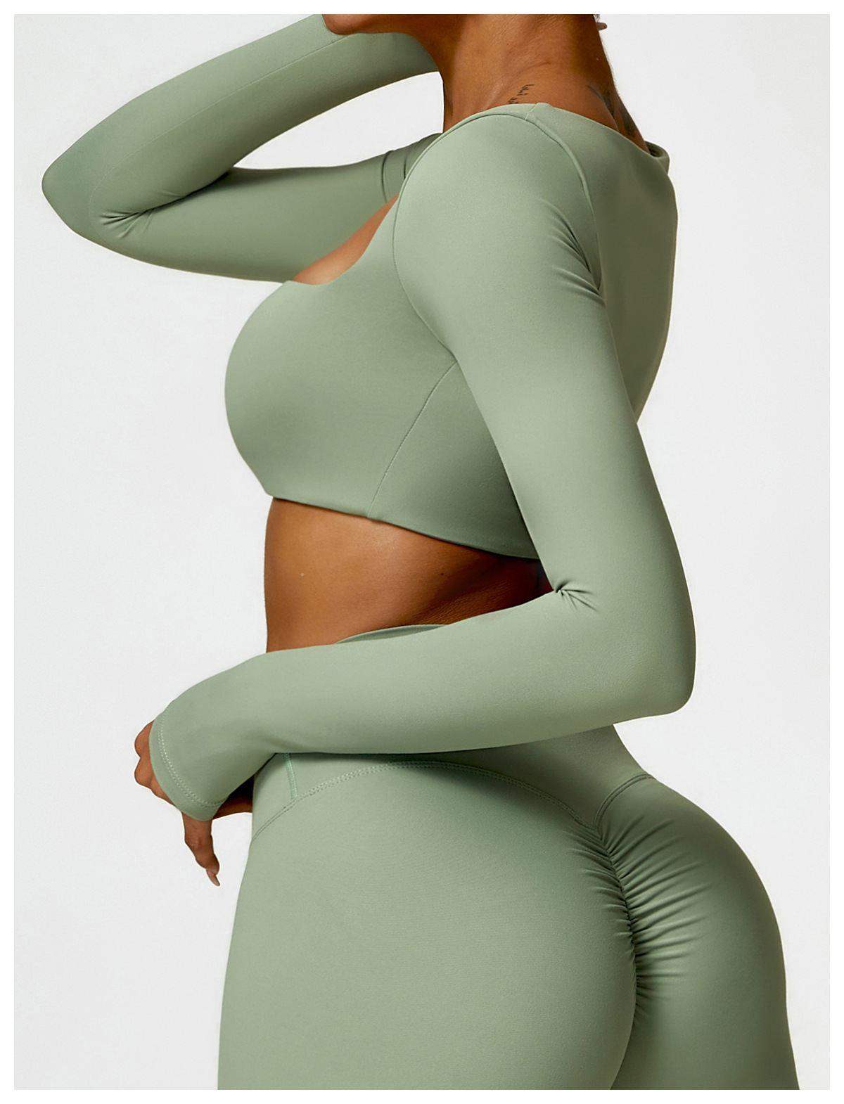 Langärmliges Yoga-Laufoberteil für den Winter