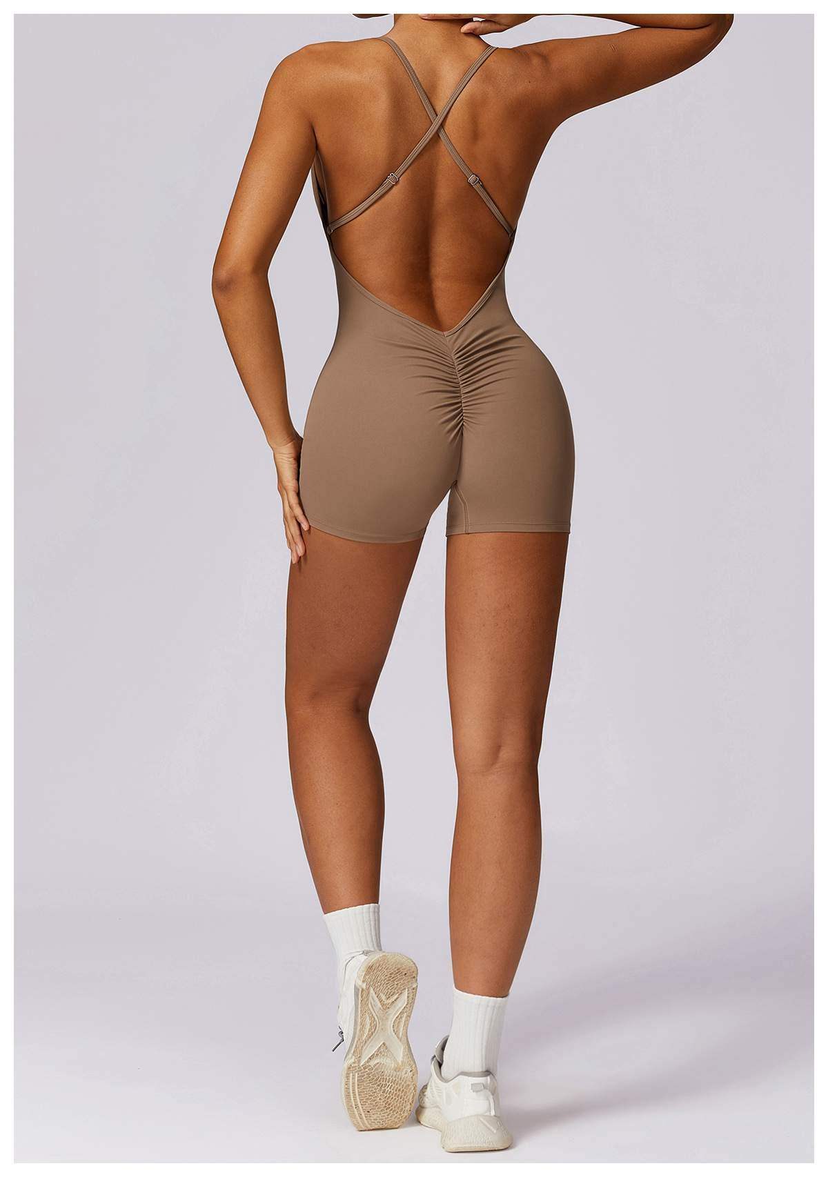 Schnelltrocknender nahtloser Sport-Bodysuit