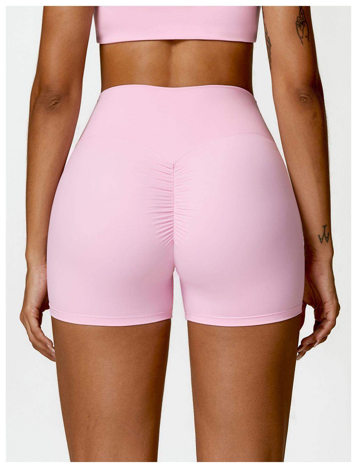 Yoga-Laufshorts mit hoher Taille