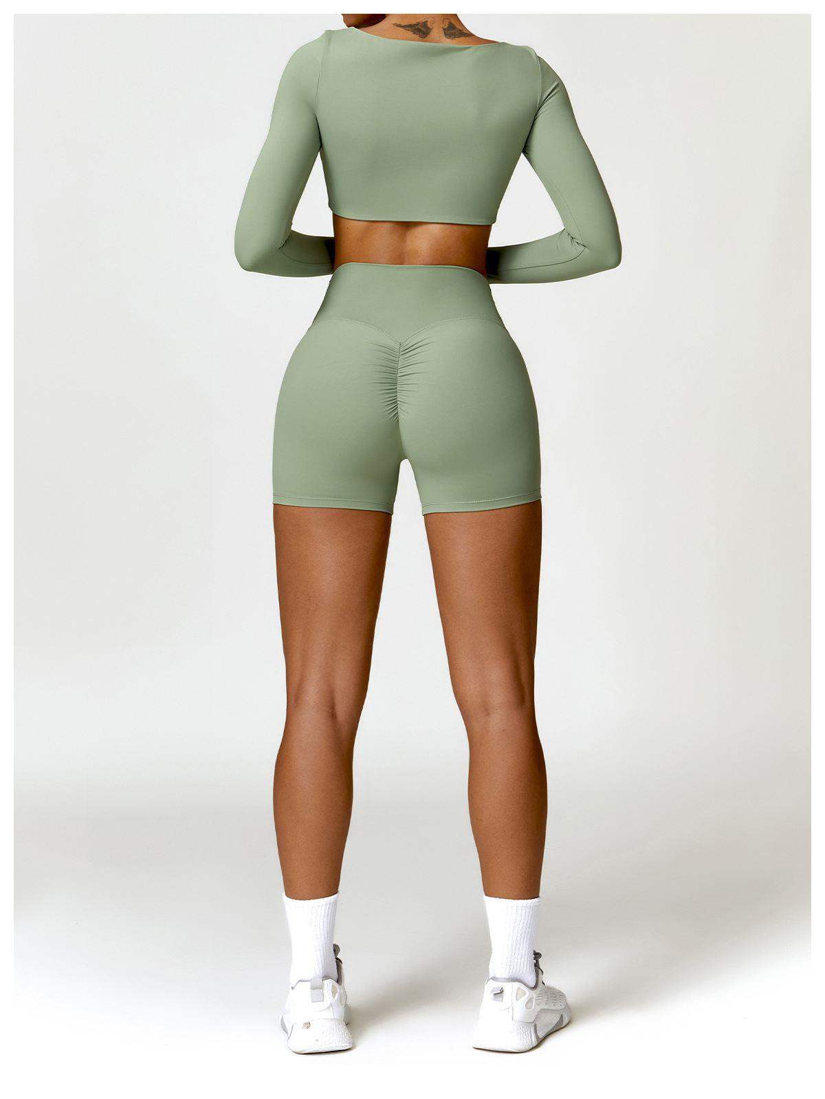 Langärmliges Yoga-Laufoberteil für den Winter