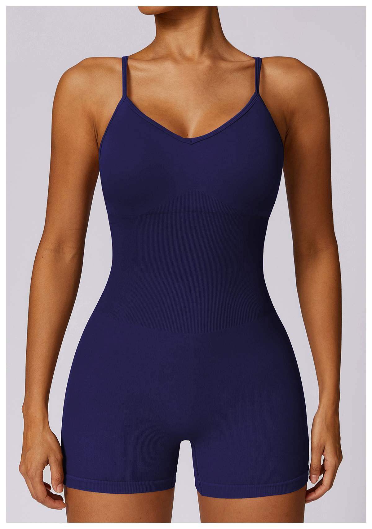 Nahtloser Rücken-Beauty-Yoga-Bodysuit