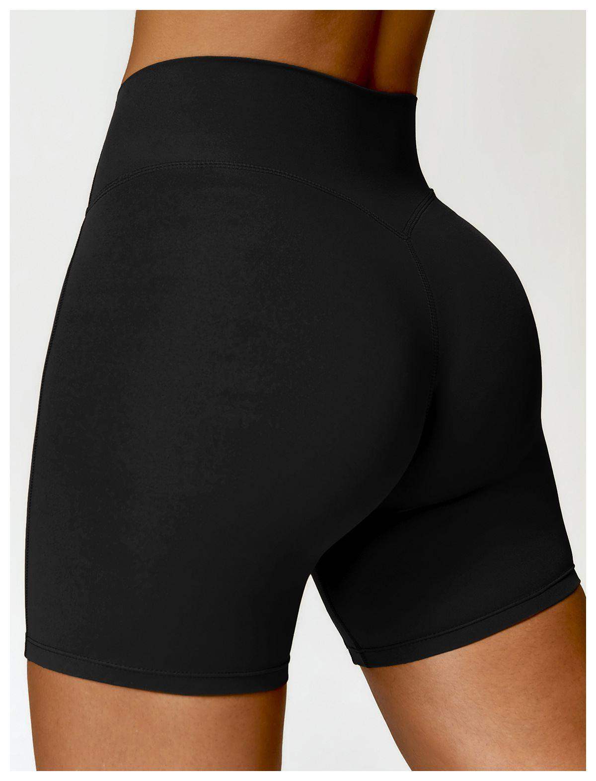 Yoga-Sportshorts mit hoher Taille