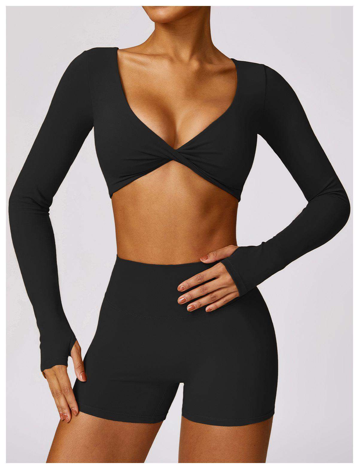 Langärmliges Sporttop