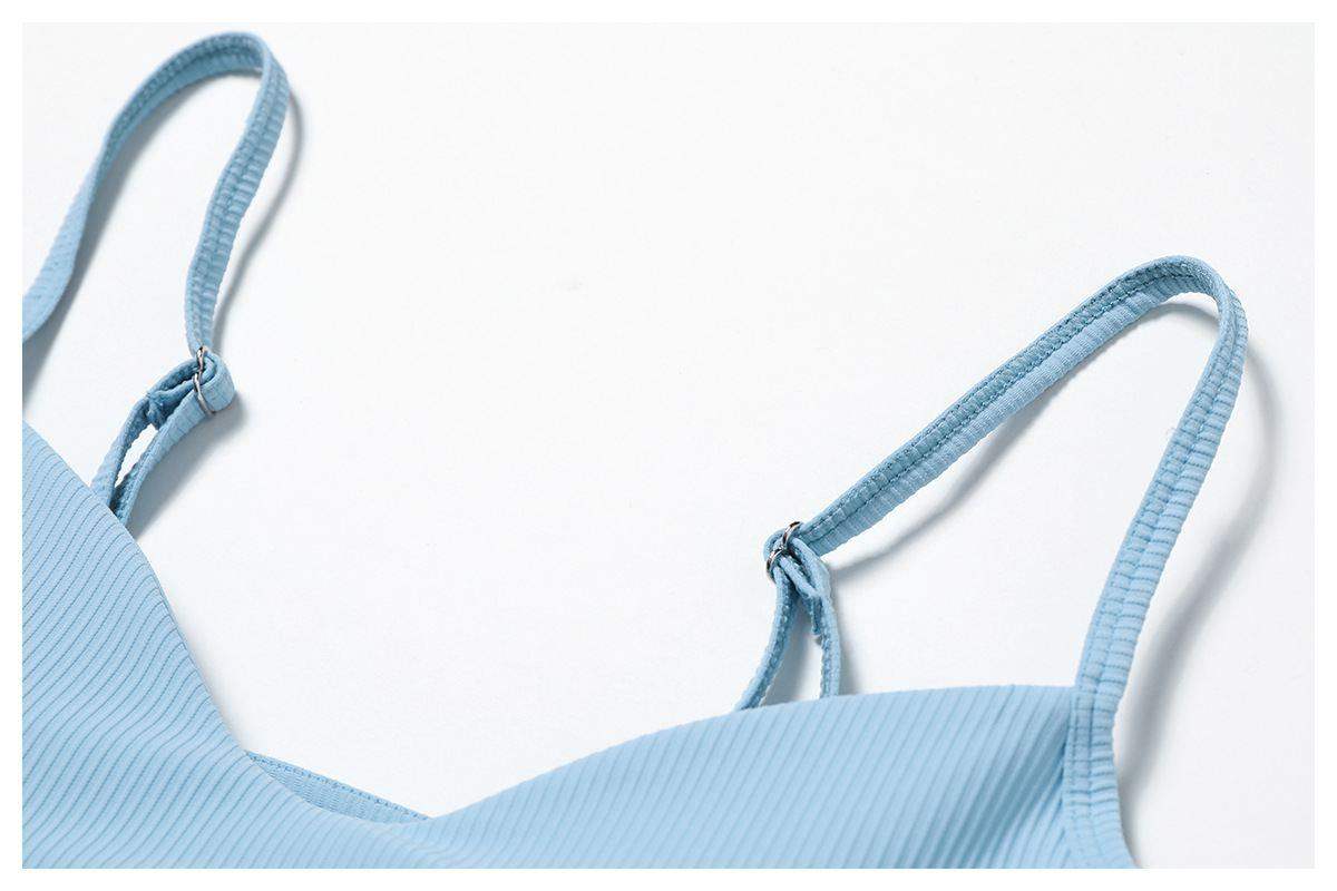 Schnelltrocknender Sport-BH mit Streifen