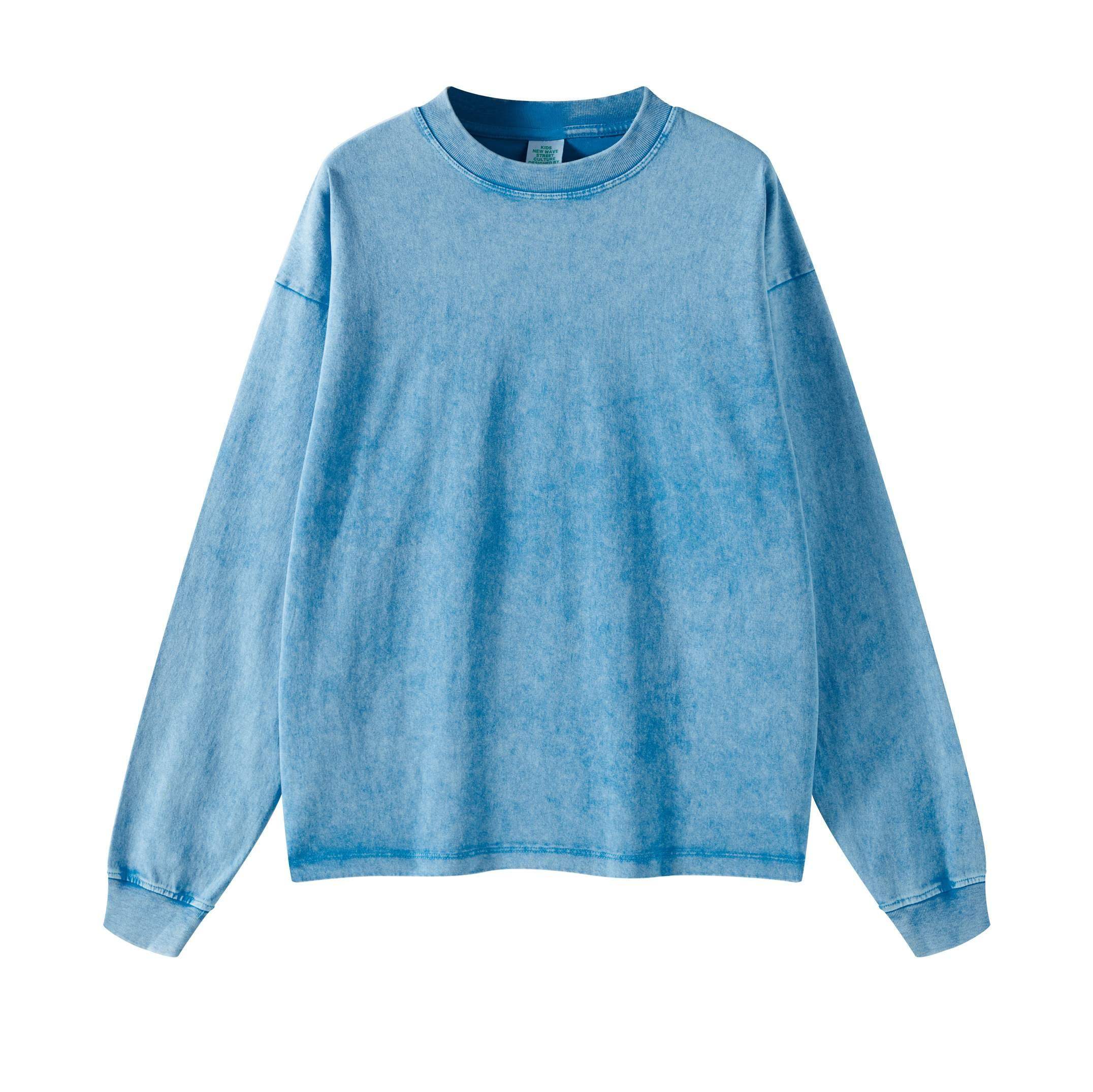 230G gewaschenes Langarmhemd für Kinder