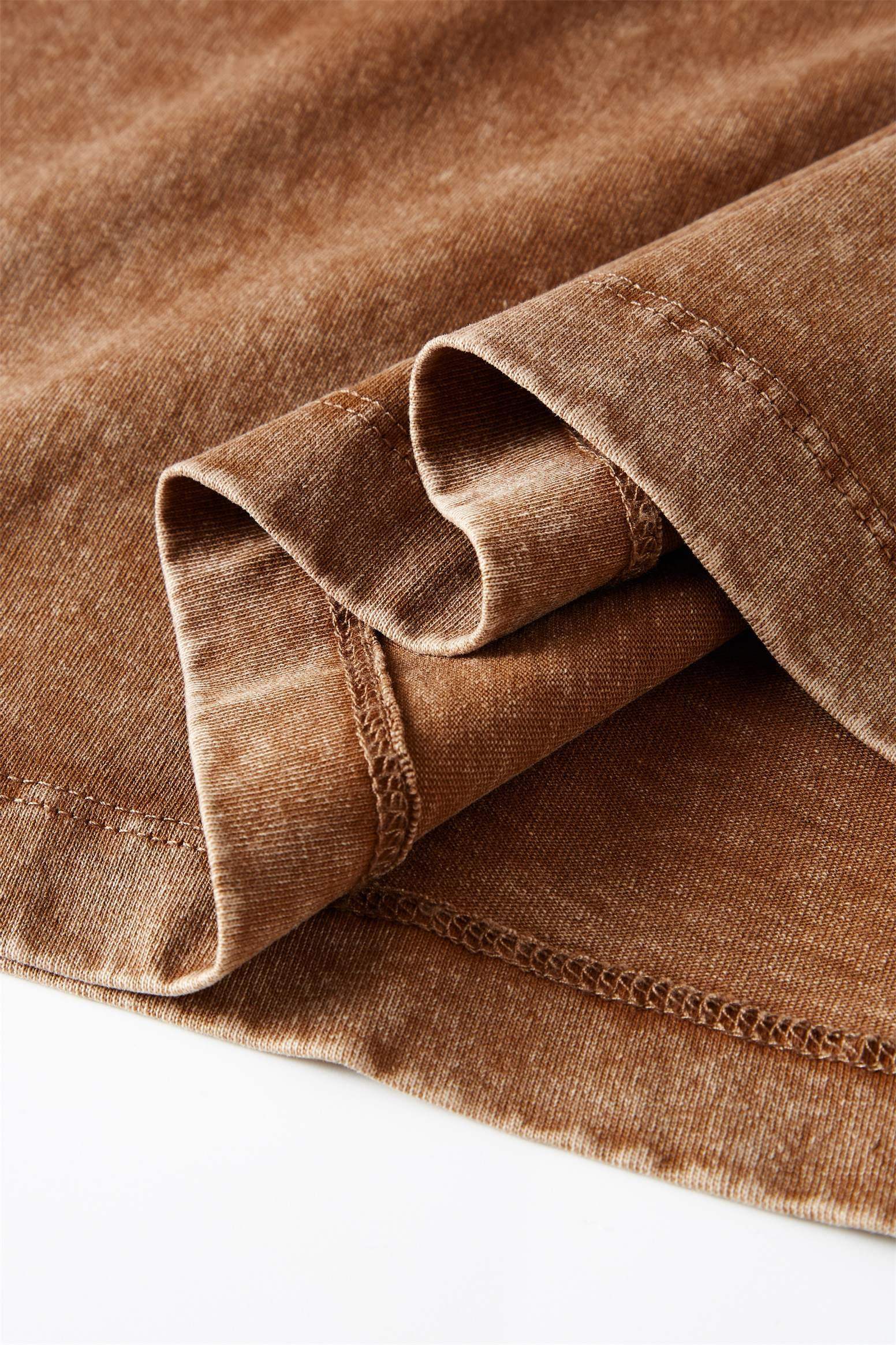 230G gewaschenes Langarmhemd für Kinder