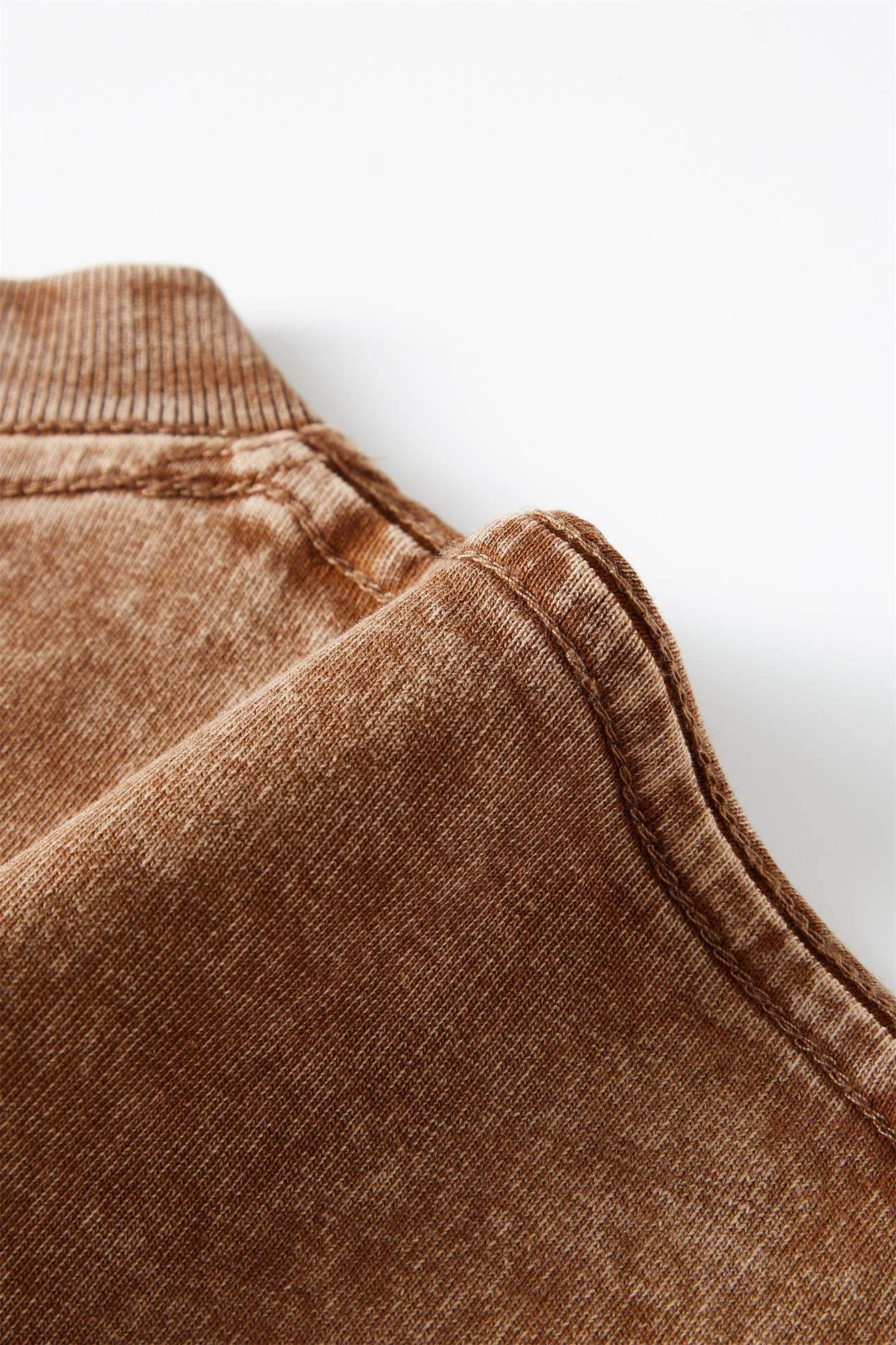 230G gewaschenes Langarmhemd für Kinder