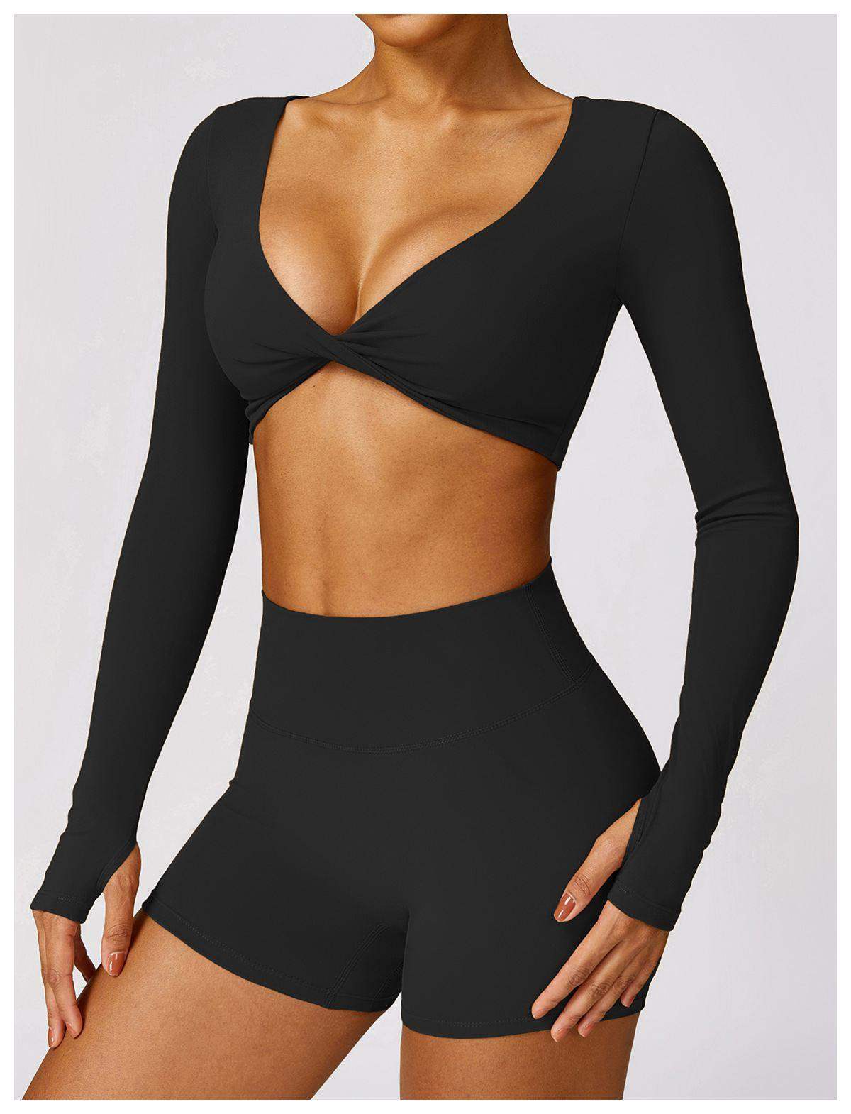 Langärmliges Sporttop