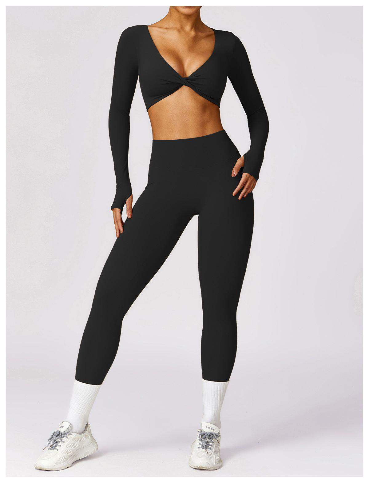 Langärmliges Sporttop