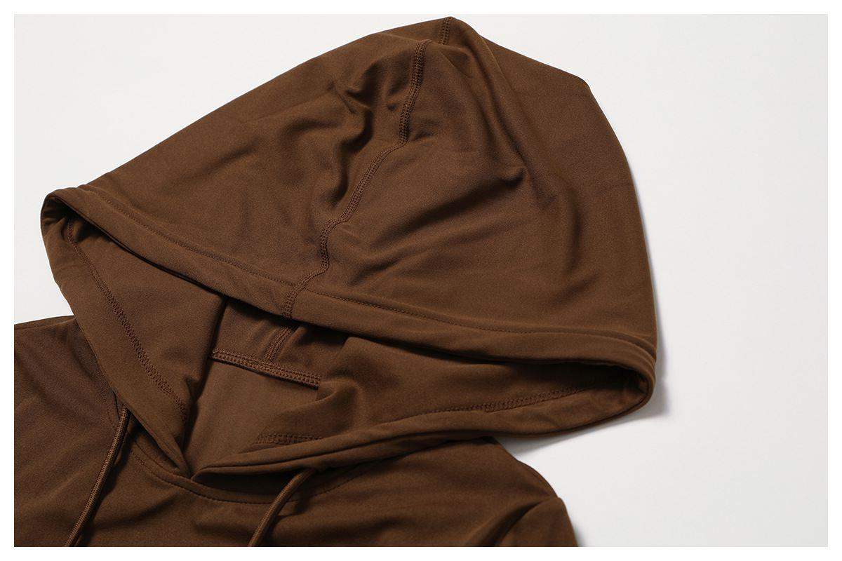 Langärmliges Oberteil mit Kapuze