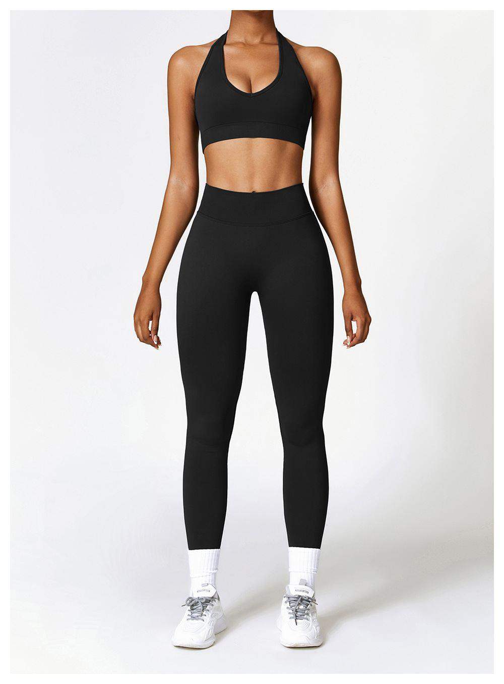 Fitness-Leggings mit hoher Taille