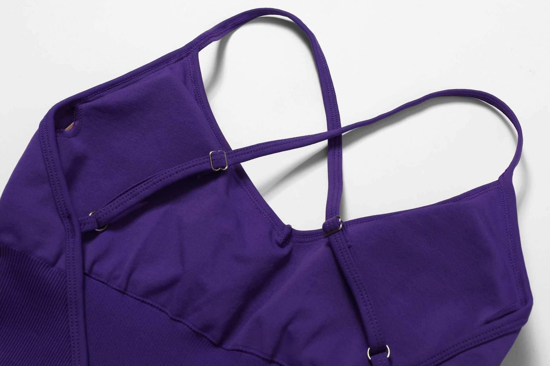 Nahtloser Yoga-Overall mit ausgehöhltem, schönem Rücken