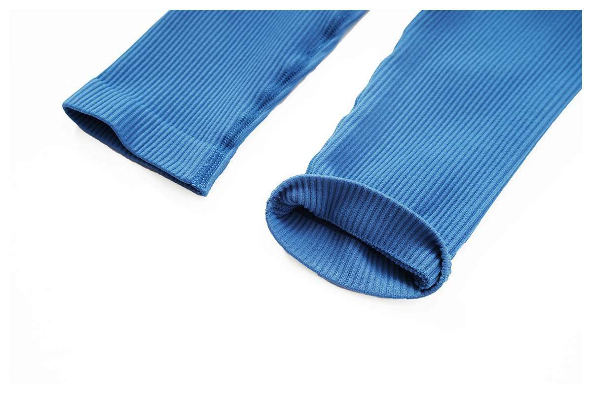 Gerippter nahtloser Yoga-Bodysuit