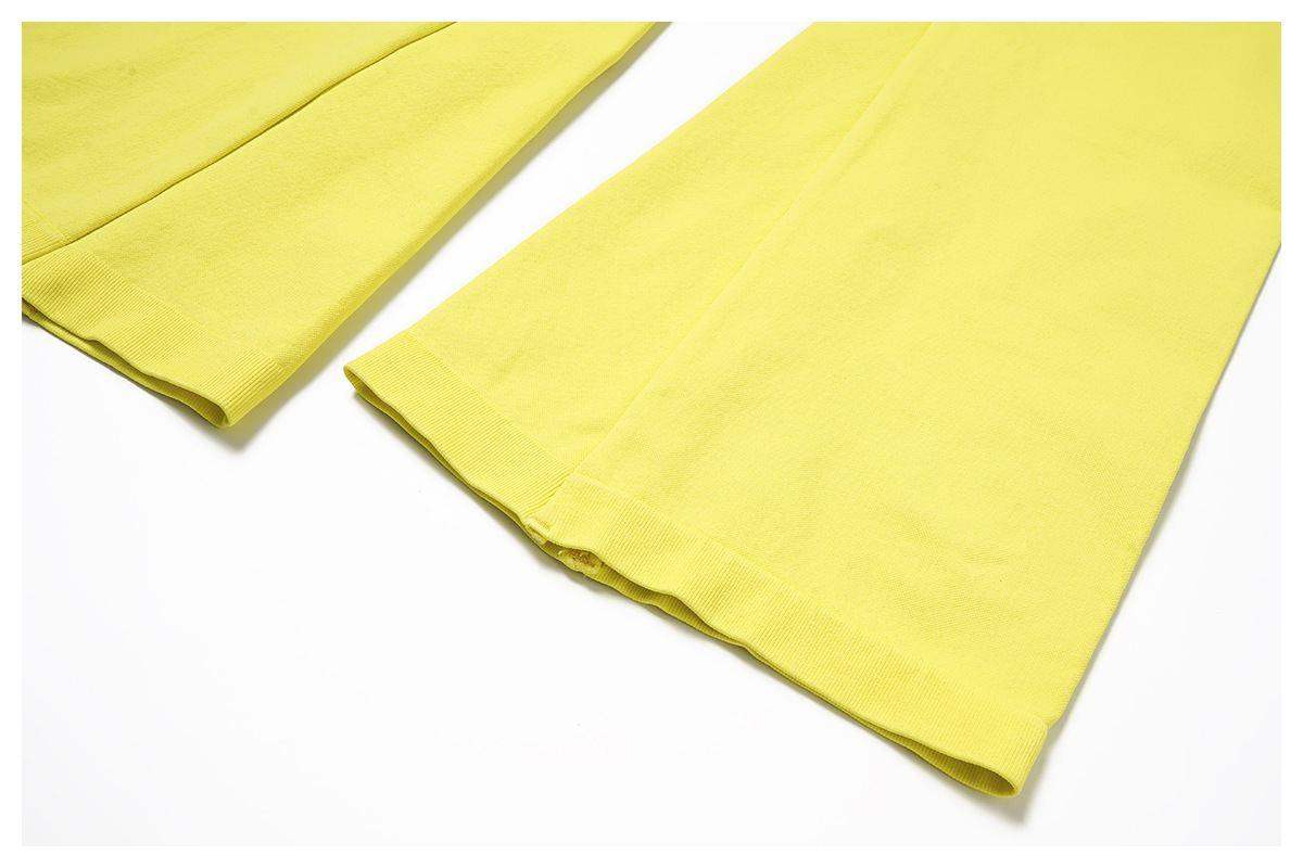 Nahtlose Leggings mit hoher Taille und ausgestelltem Bein