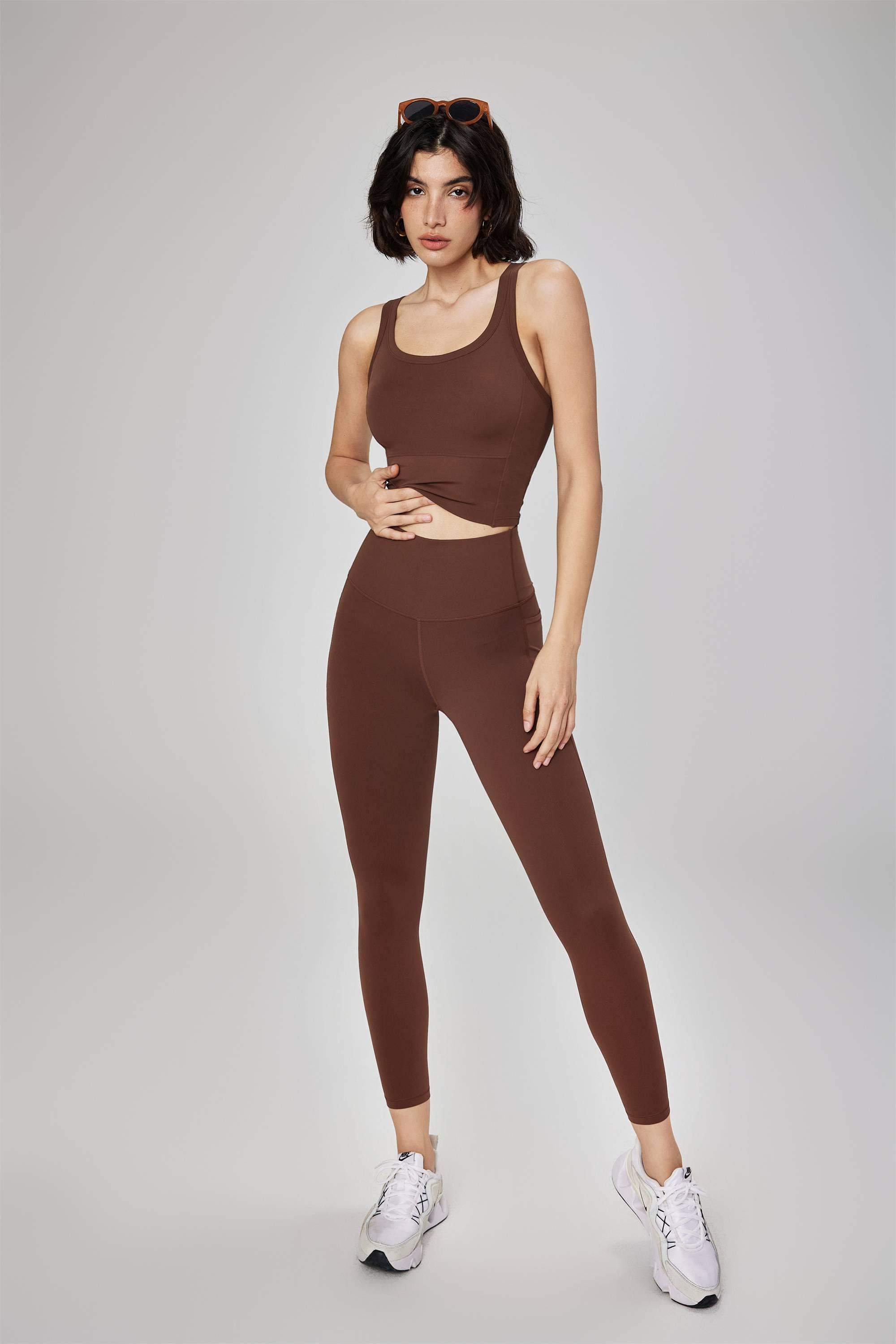 Nahtlose Yogahose mit hoher Taille