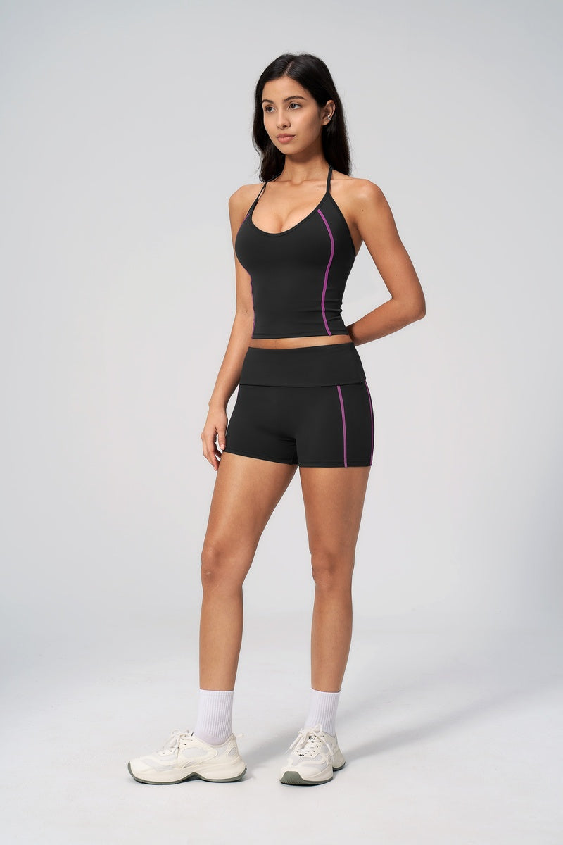 Women Sportswear Stripe Shorts Set