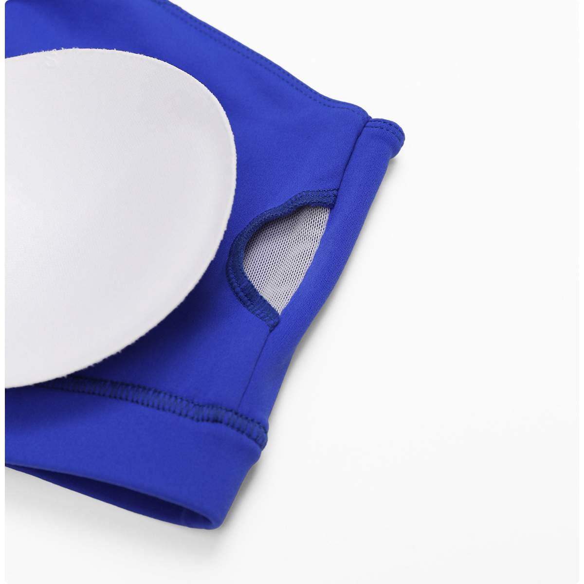 Schräger, stoßfester Sport-BH mit einer Schulter