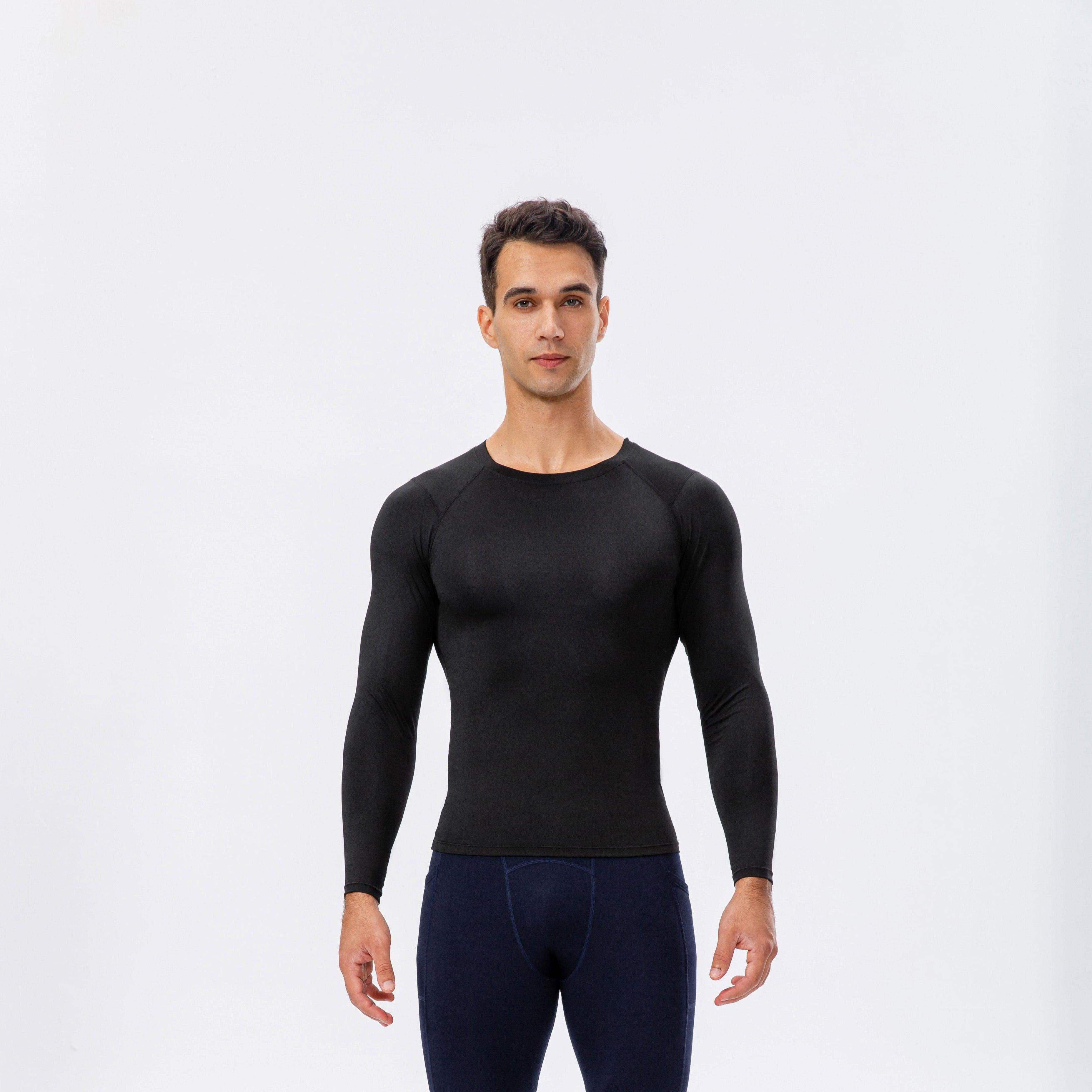 Schmales Langarm-Oberteil für Herren