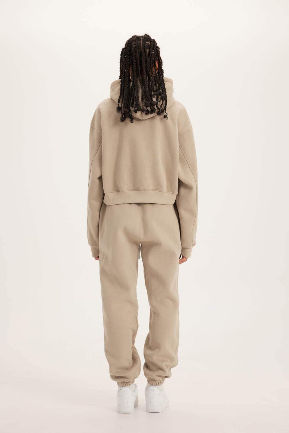 345g kurzer Kapuzenpullover