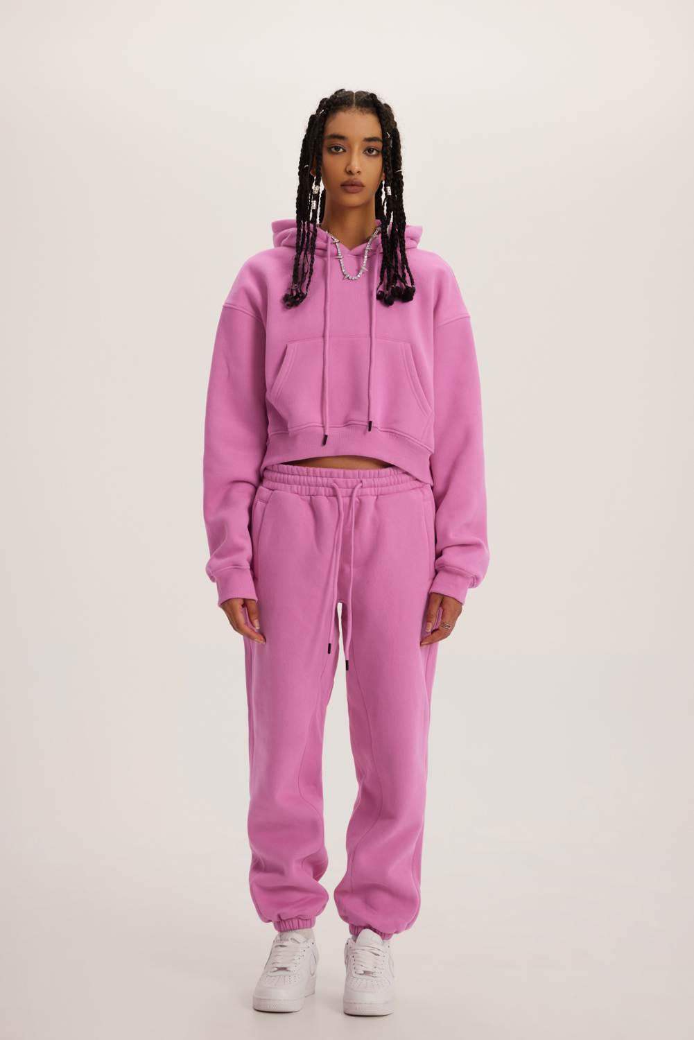 345g kurzer Kapuzenpullover