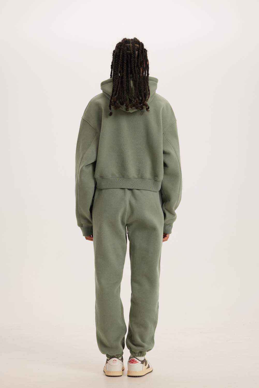 345g kurzer Kapuzenpullover