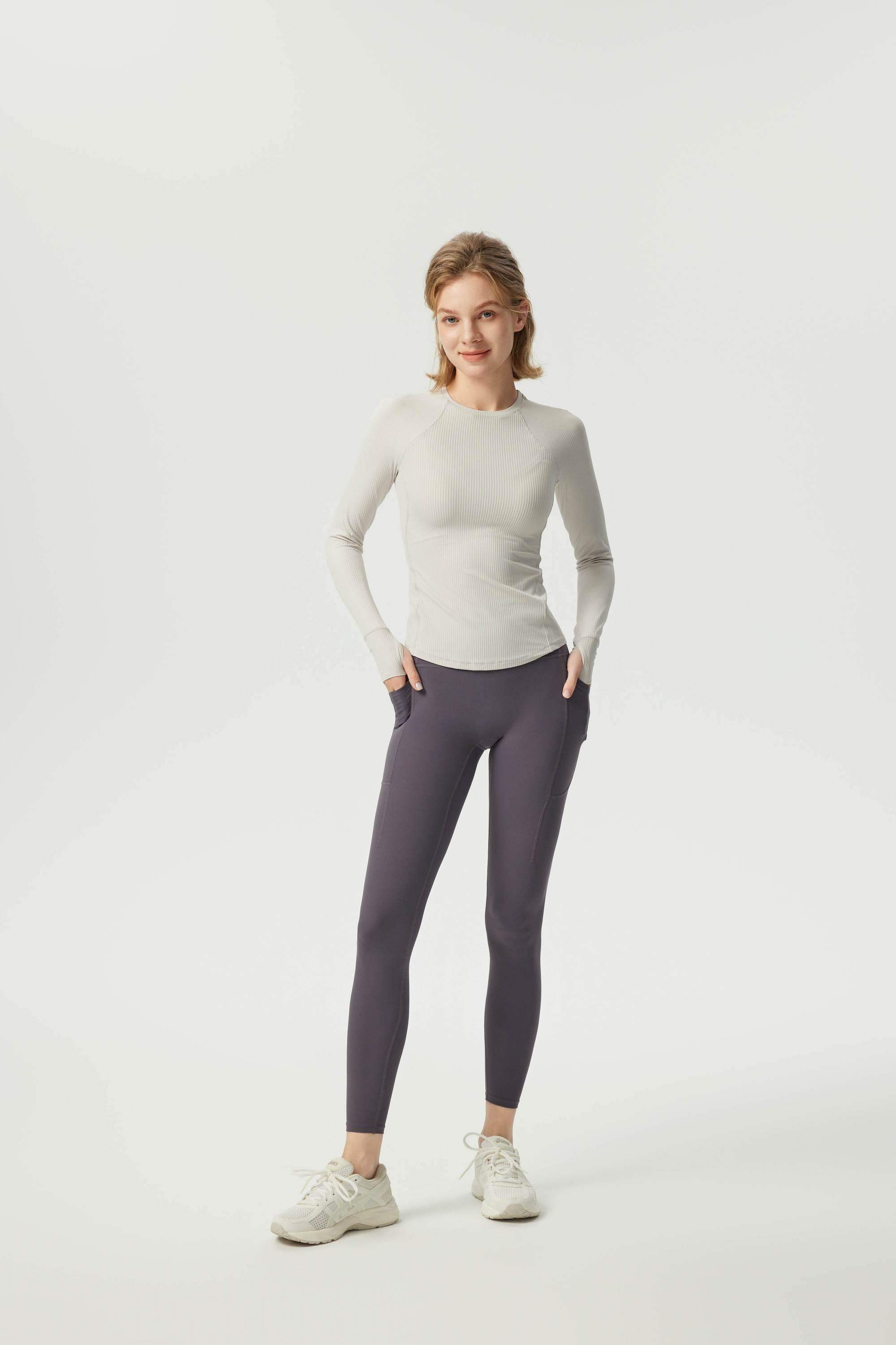 Slim-Fit Langarm-Laufoberteil
