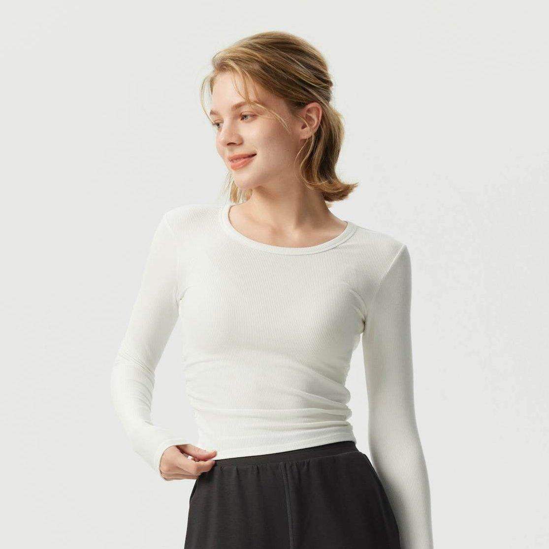 Atmungsaktives Slim-Fit Langarm-Laufoberteil für Damen