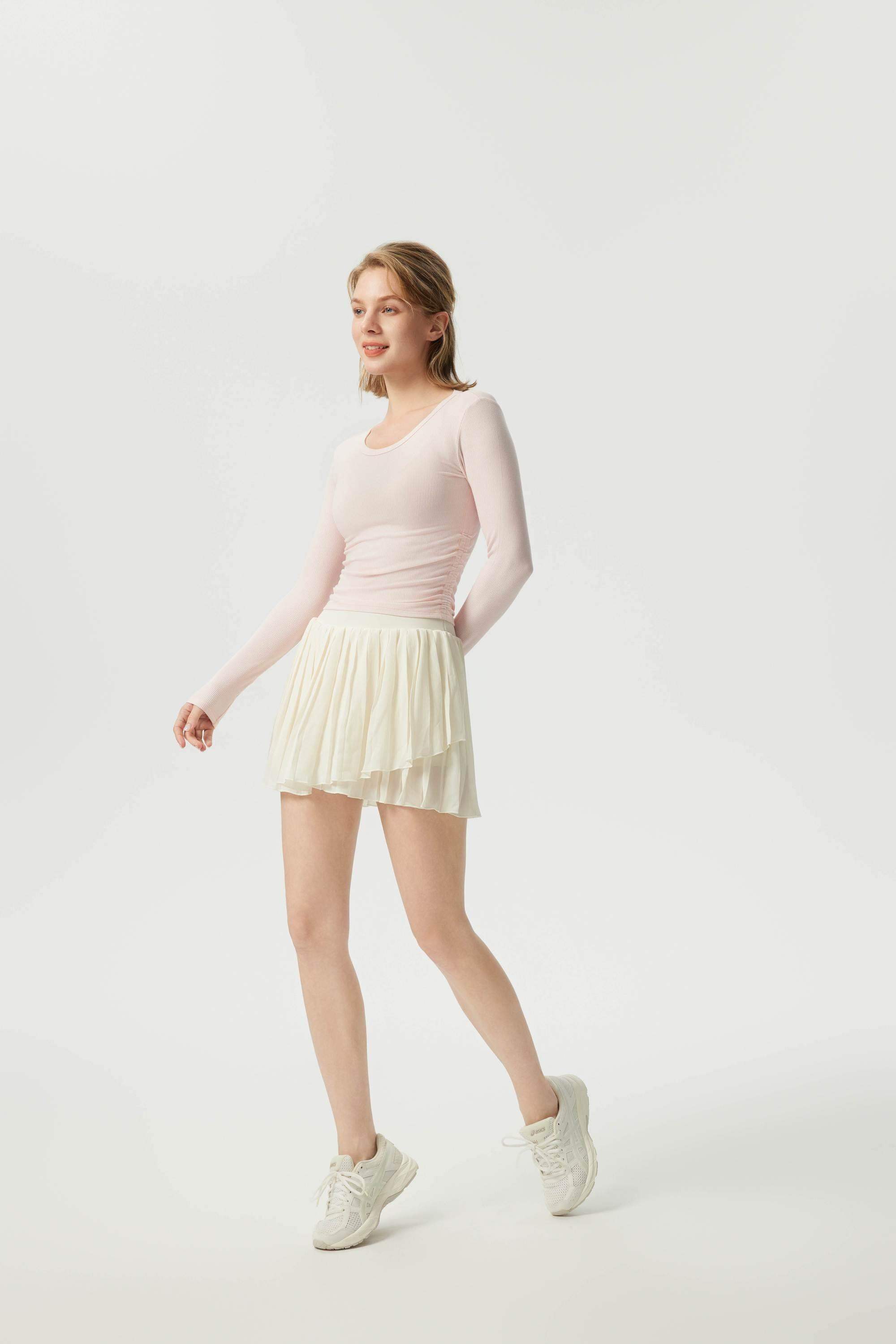 Atmungsaktives Slim-Fit Langarm-Laufoberteil für Damen