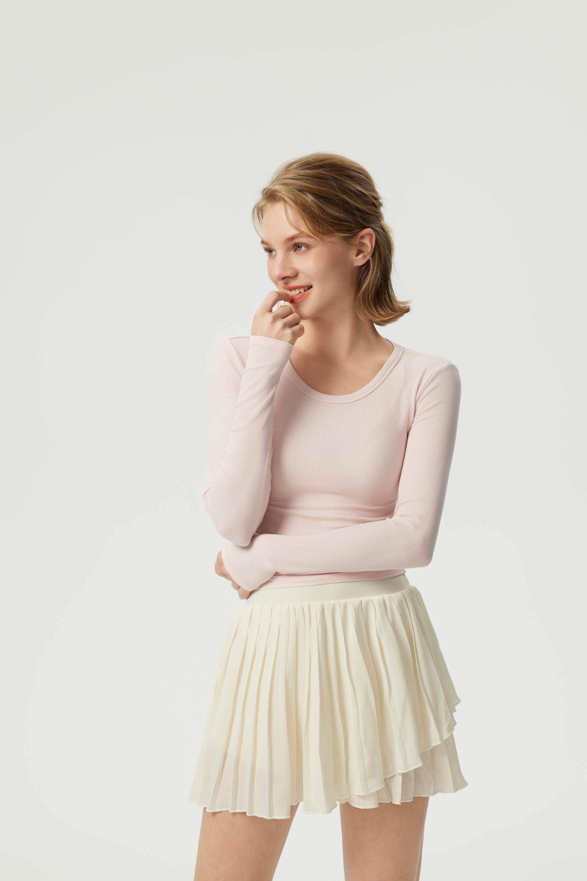 Atmungsaktives Slim-Fit Langarm-Laufoberteil für Damen