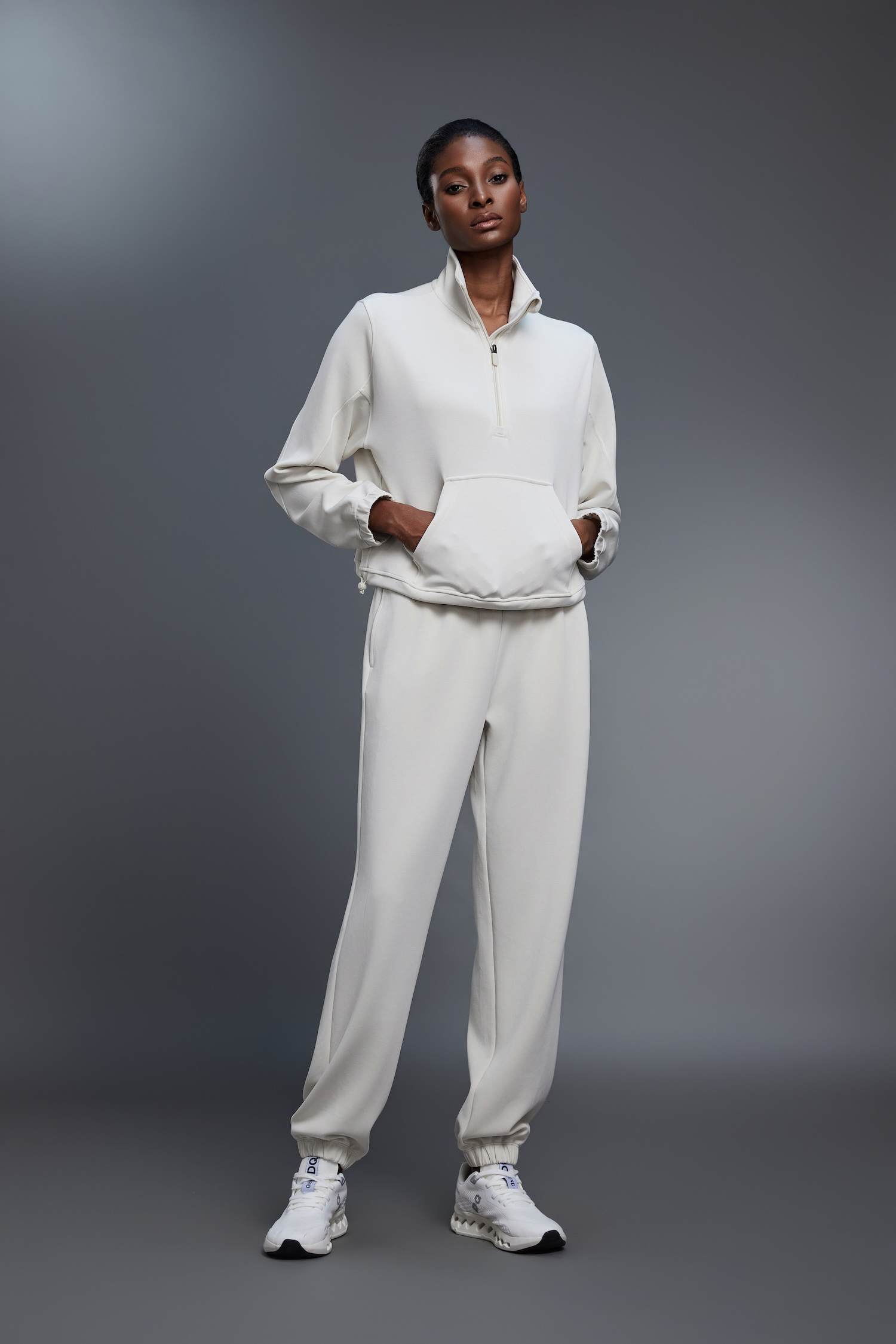 Women's Half-Zip Stand Collar Pullover