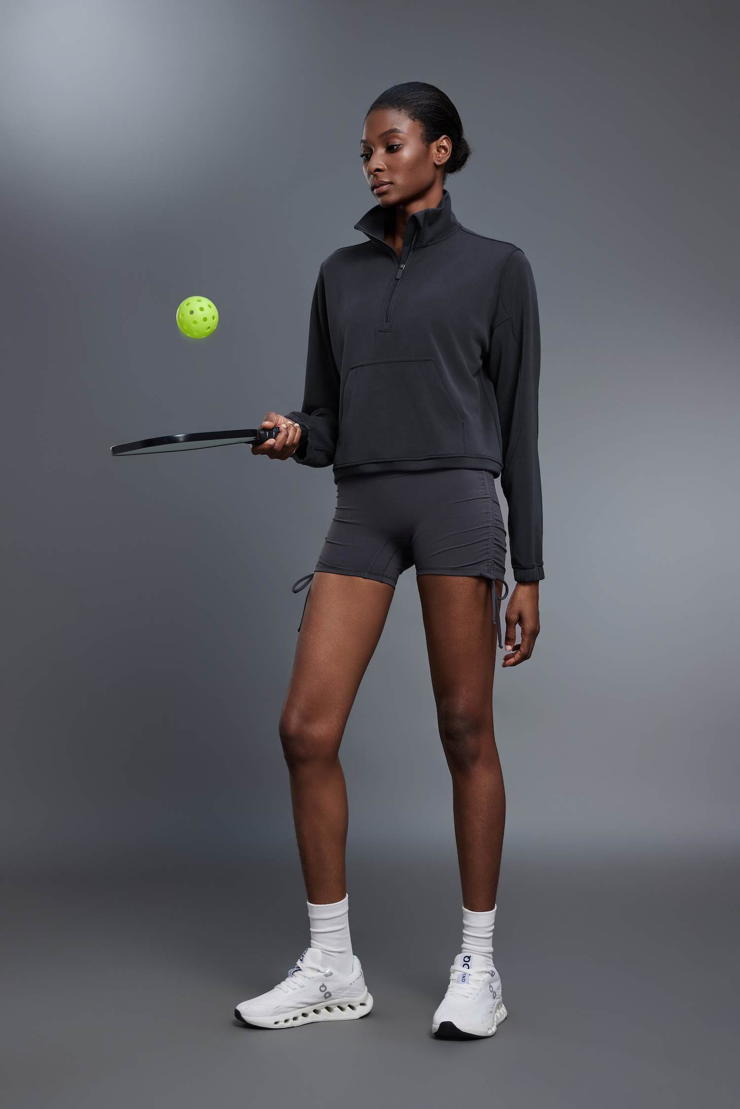 Women's Half-Zip Stand Collar Pullover