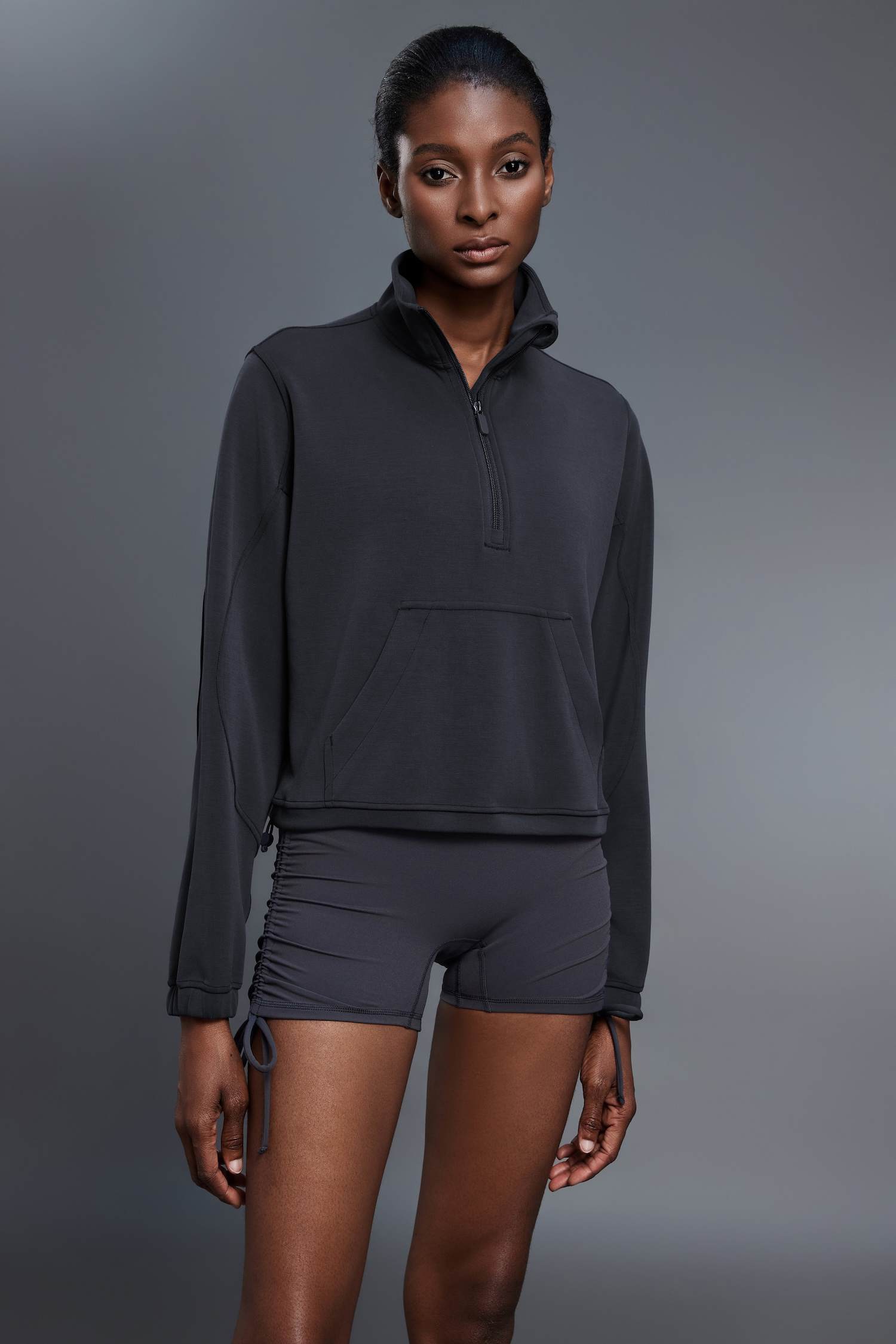 Women's Half-Zip Stand Collar Pullover