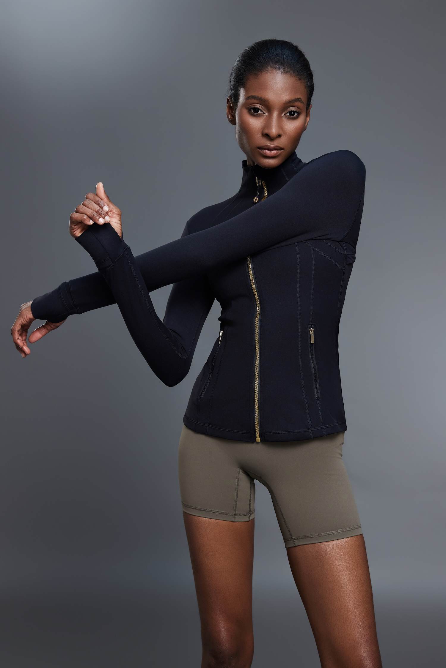 Women's Slim Fit Zip-Up Yoga Jacket
