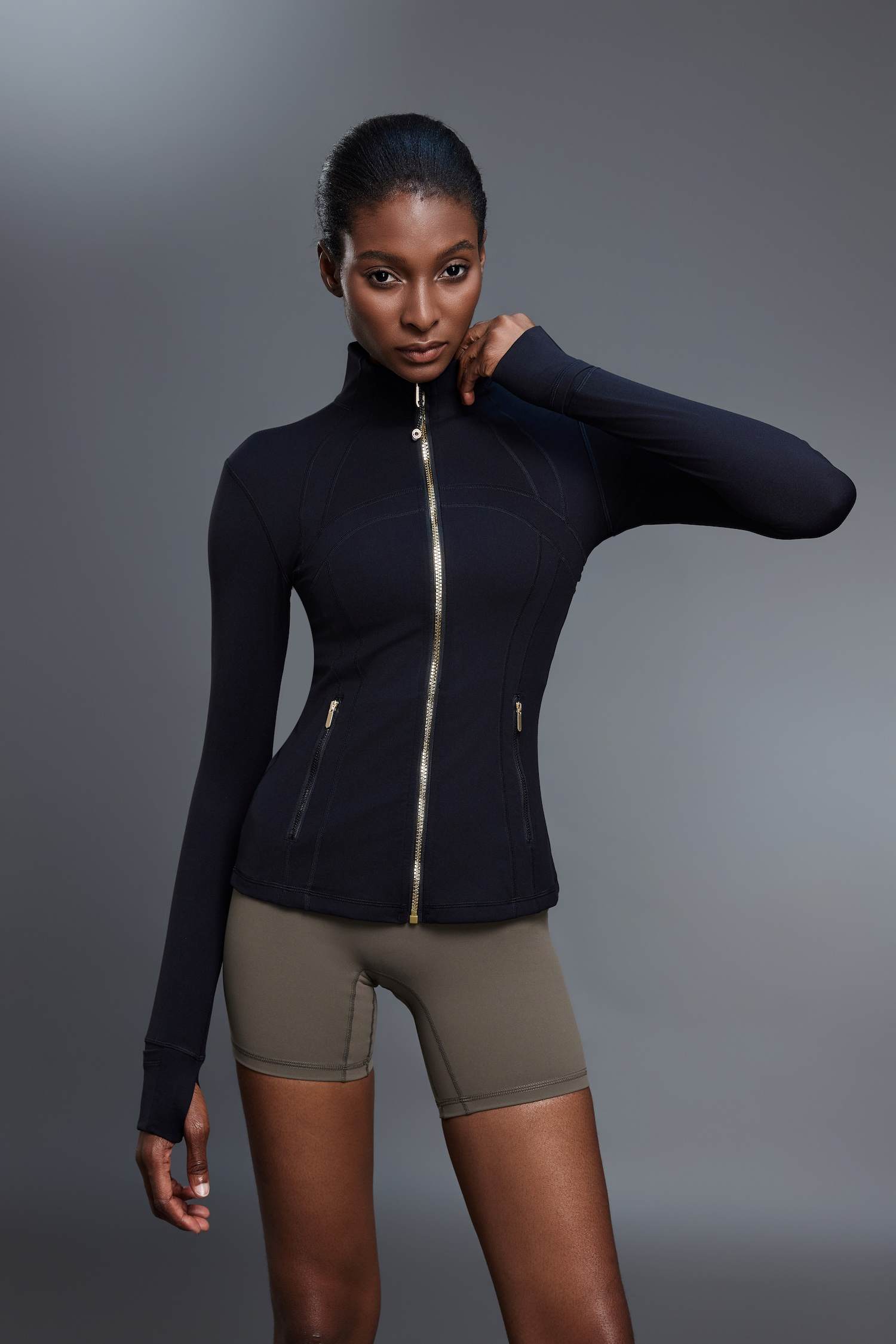 Women's Slim Fit Zip-Up Yoga Jacket