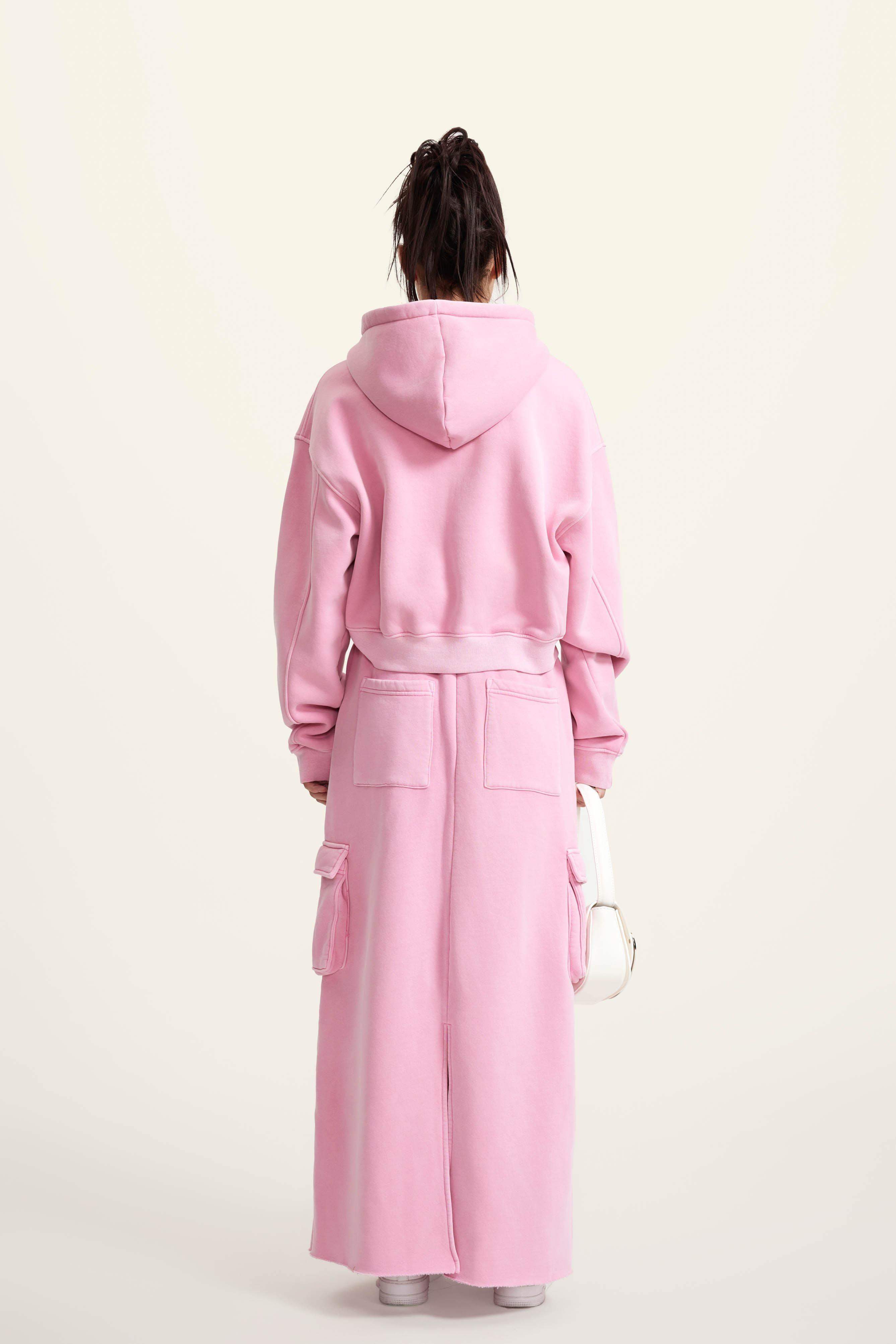 Kurzer Hoodie mit Reißverschluss für Damen, 355 g