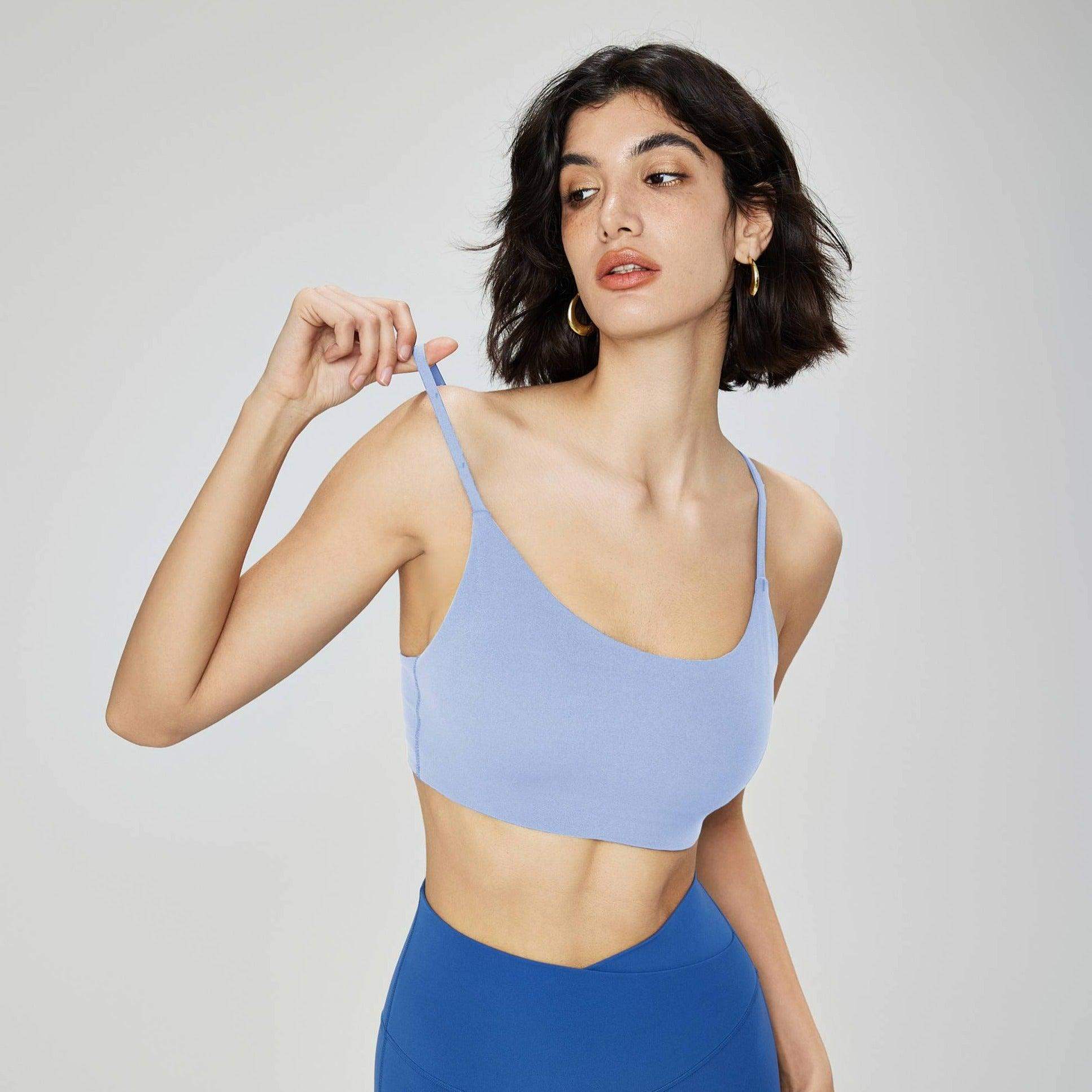 Yoga-BH mit V-Rücken und gepolsterten Cups