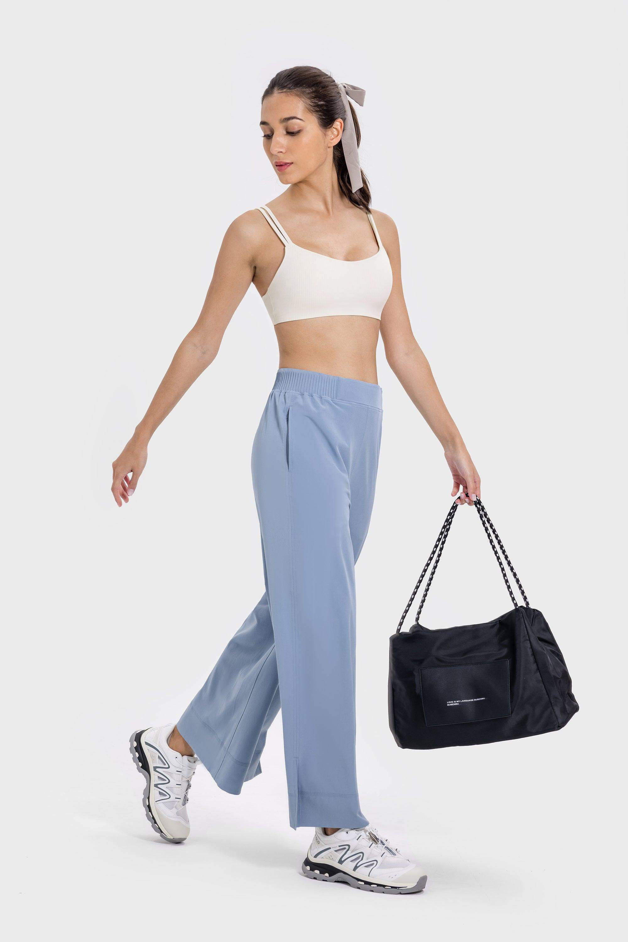 Gerippter High-Stretch-Sport-BH