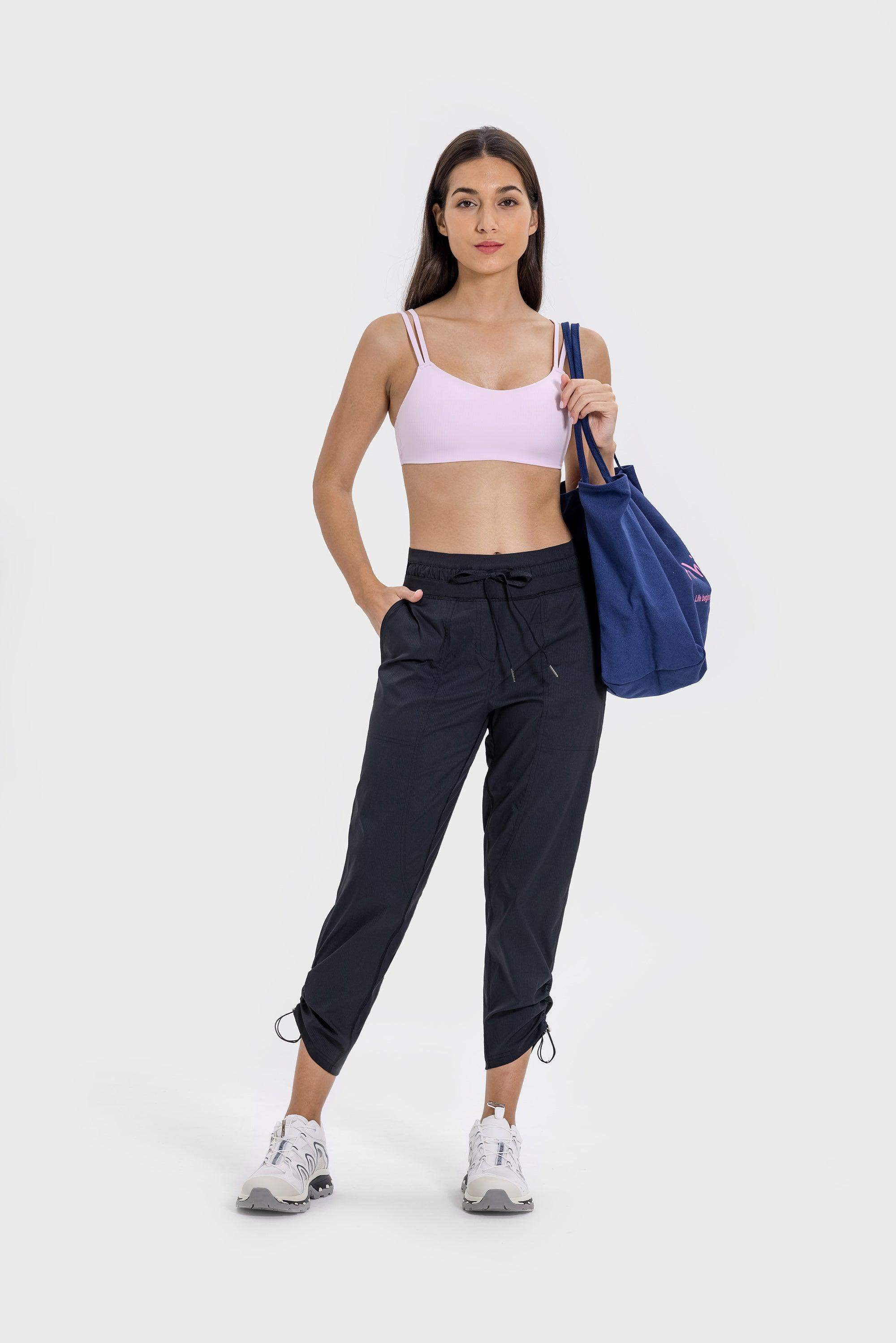 Gerippter High-Stretch-Sport-BH