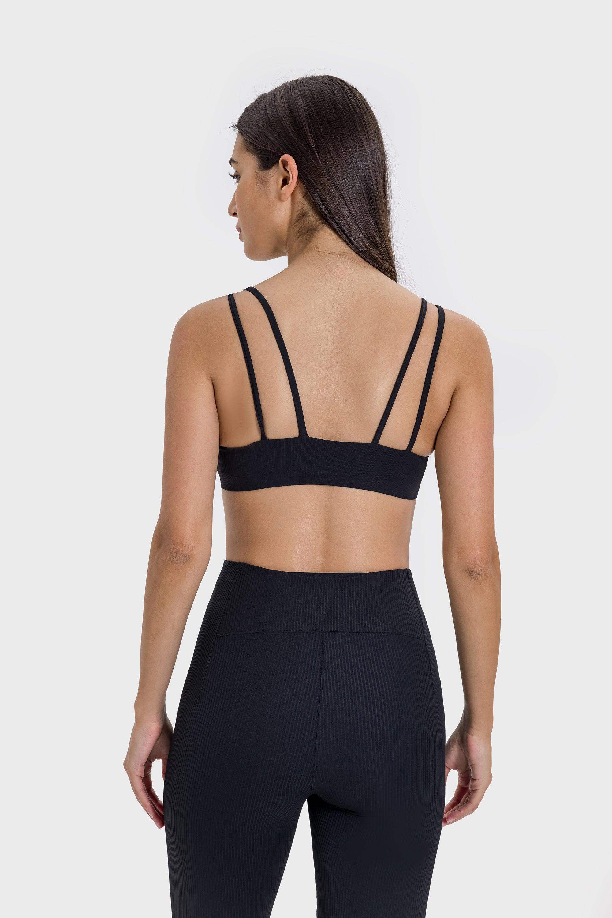 Gerippter High-Stretch-Sport-BH