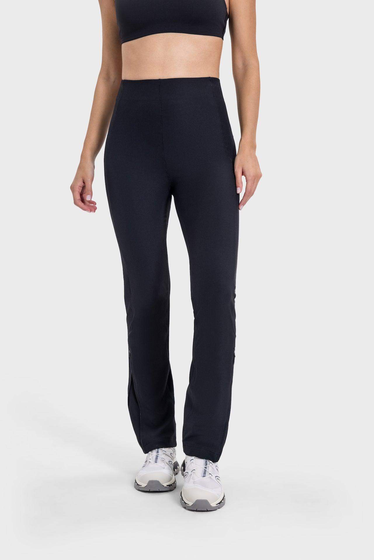 Hüfthebende Slim Flare-Hose mit hoher Taille