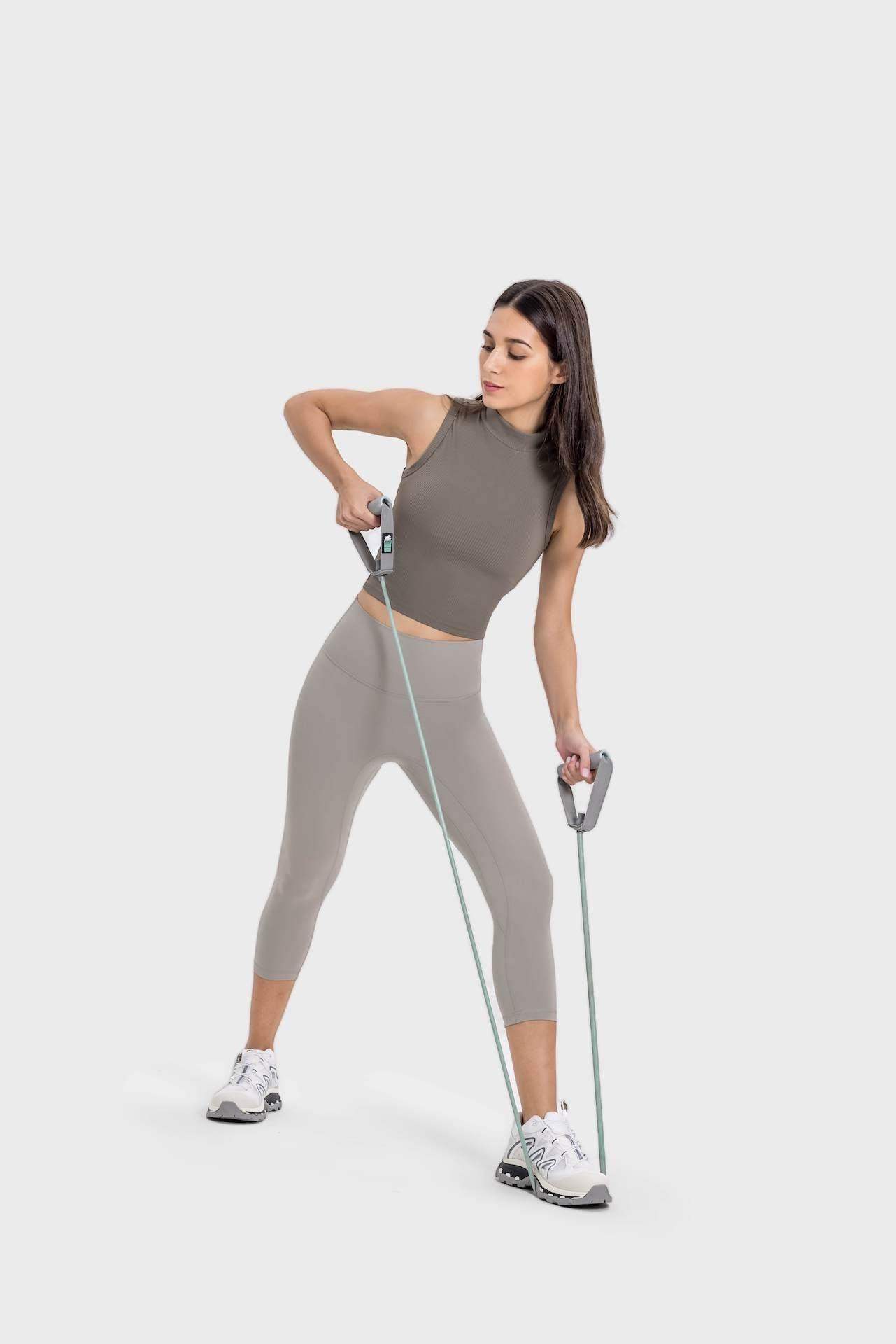 High-Neck Yoga Tank Top mit Feuchtigkeitstransport