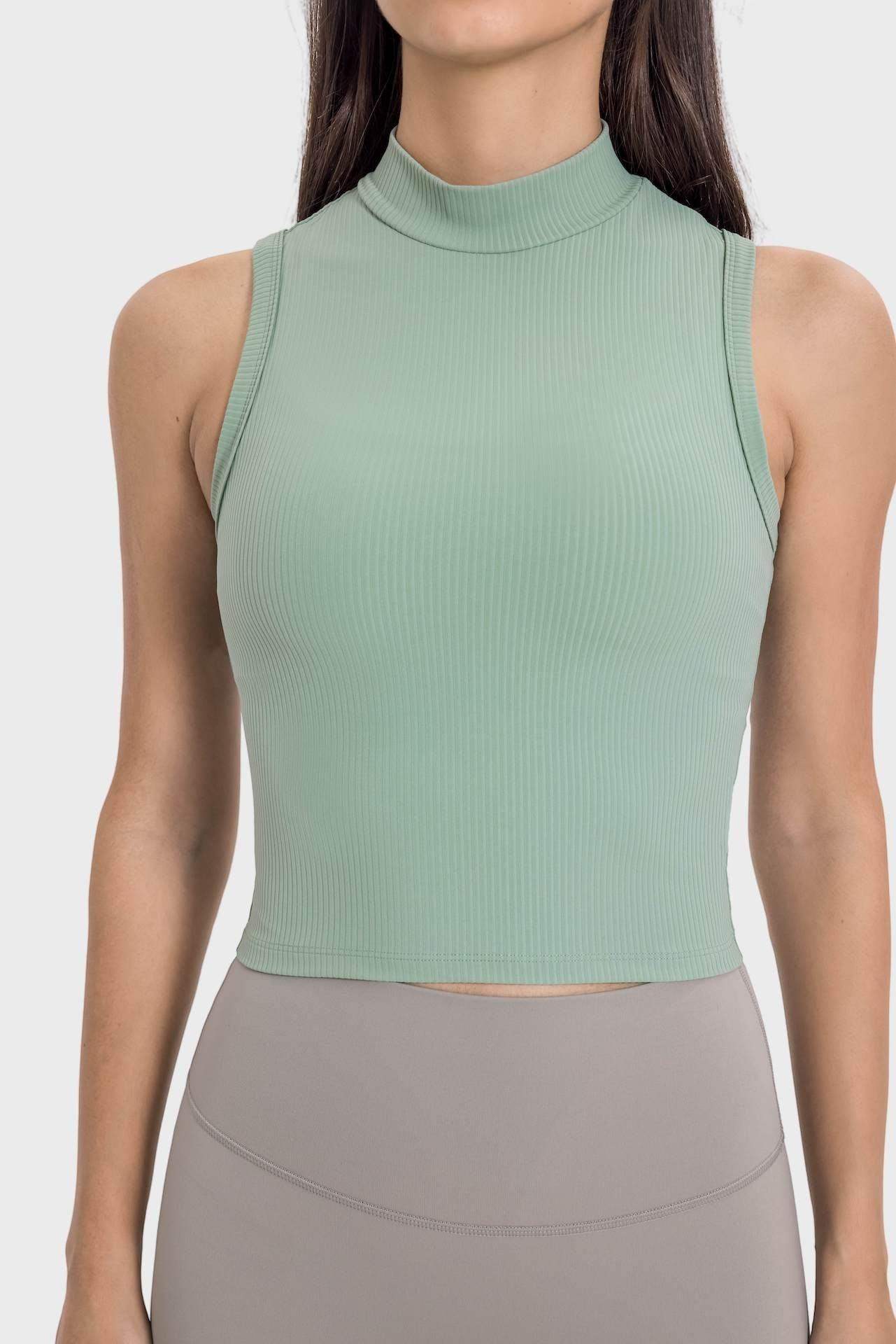 High-Neck Yoga Tank Top mit Feuchtigkeitstransport
