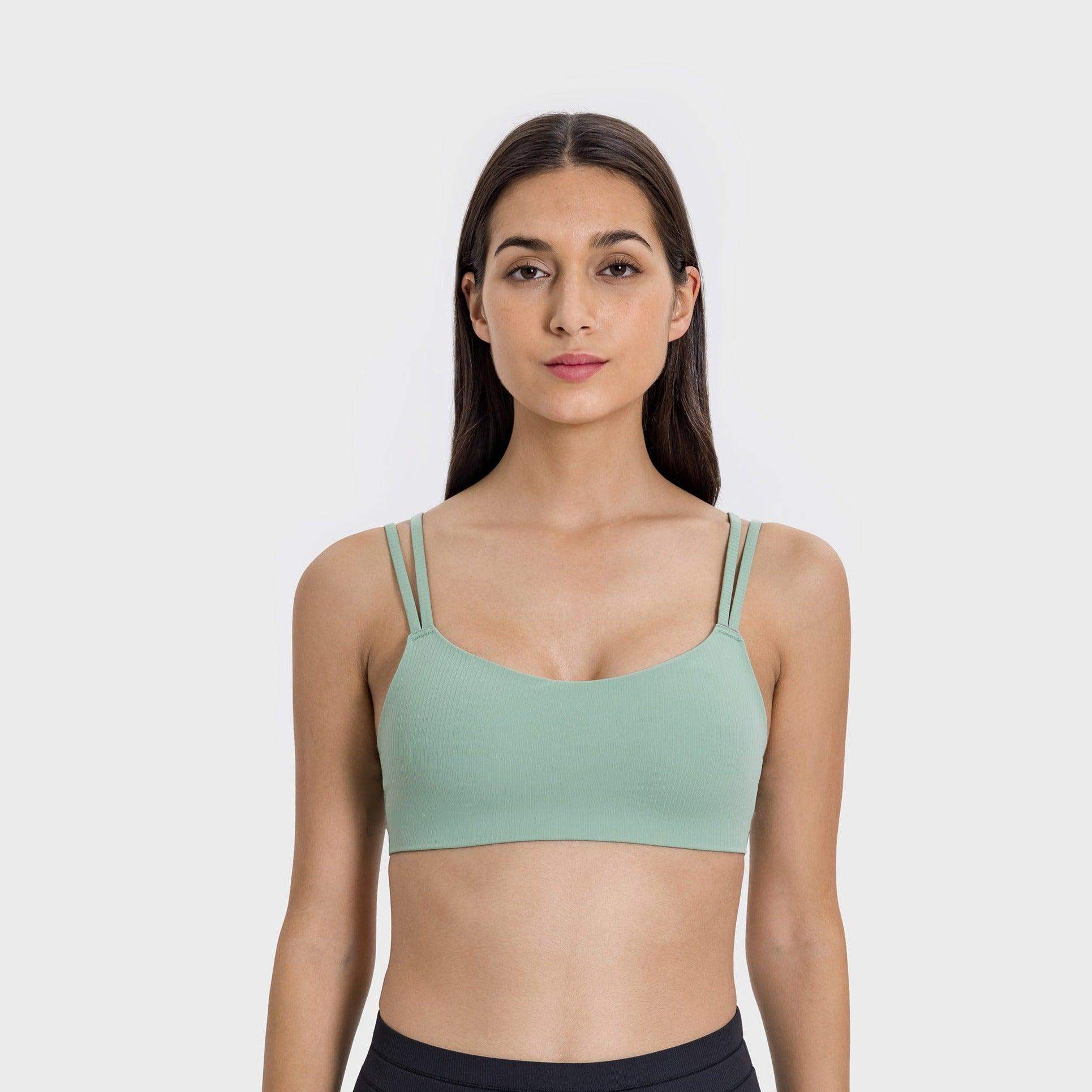 Gerippter High-Stretch-Sport-BH