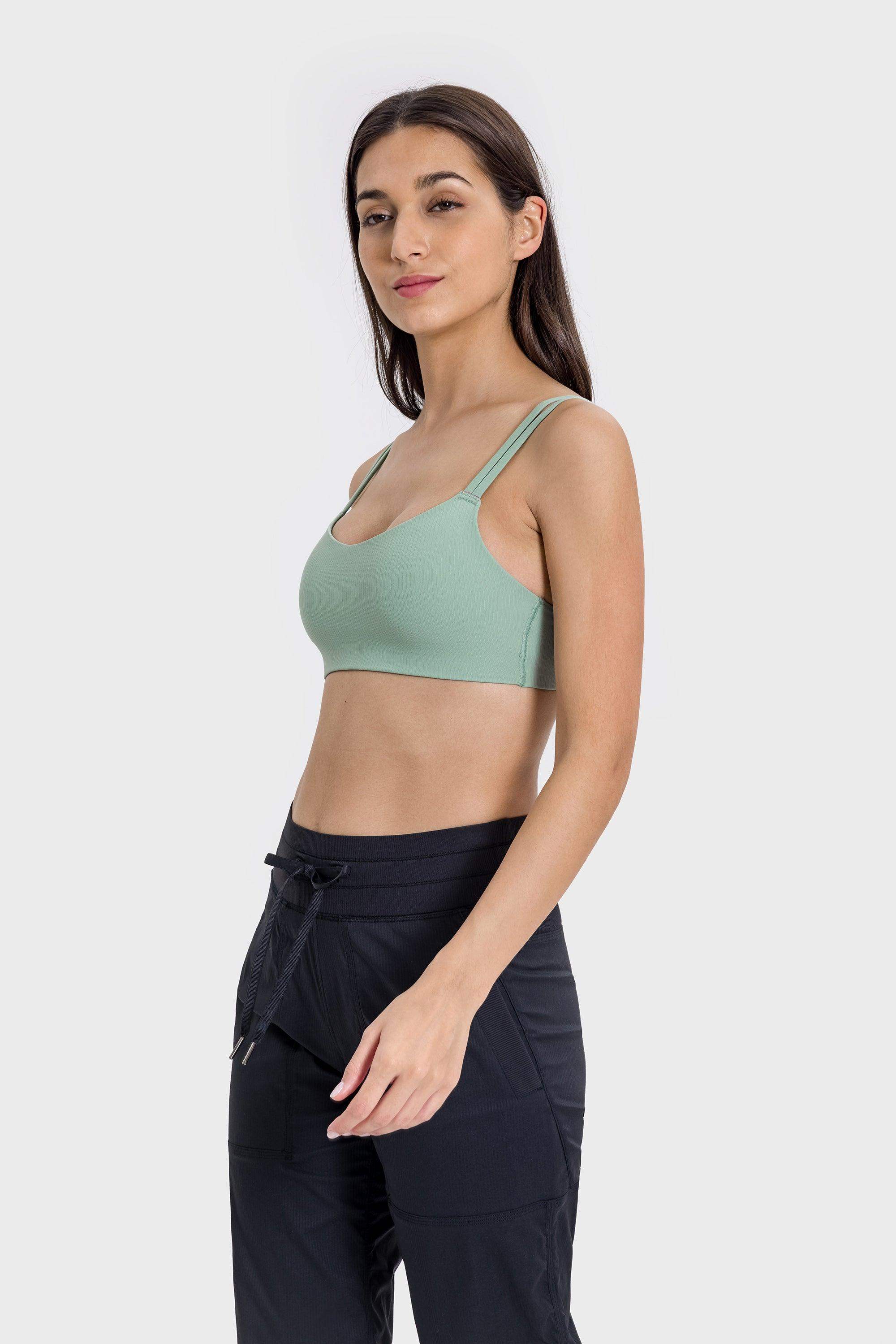 Gerippter High-Stretch-Sport-BH