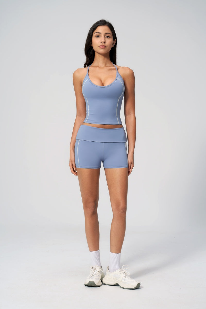 Women Sportswear Stripe Shorts Set
