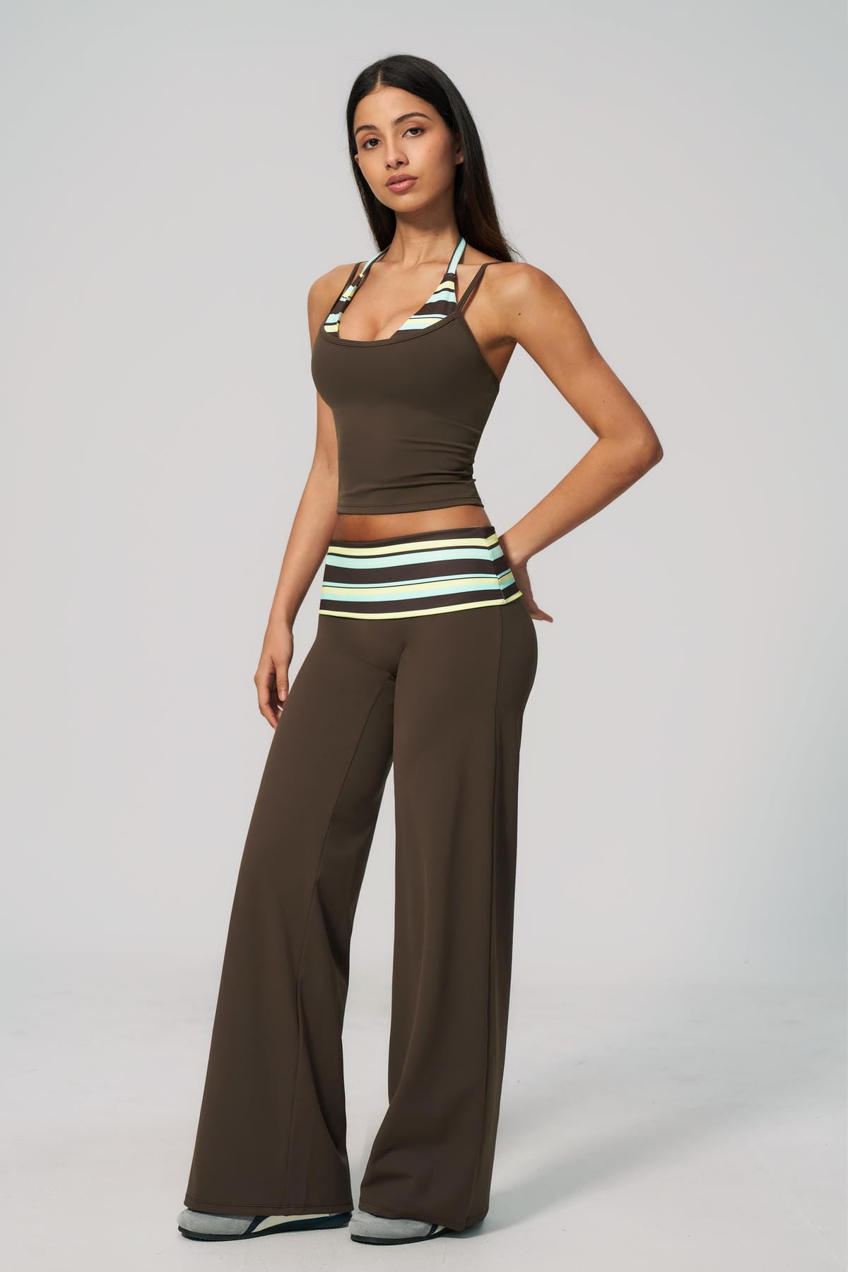 Women Sport Spaghetti Pants Set